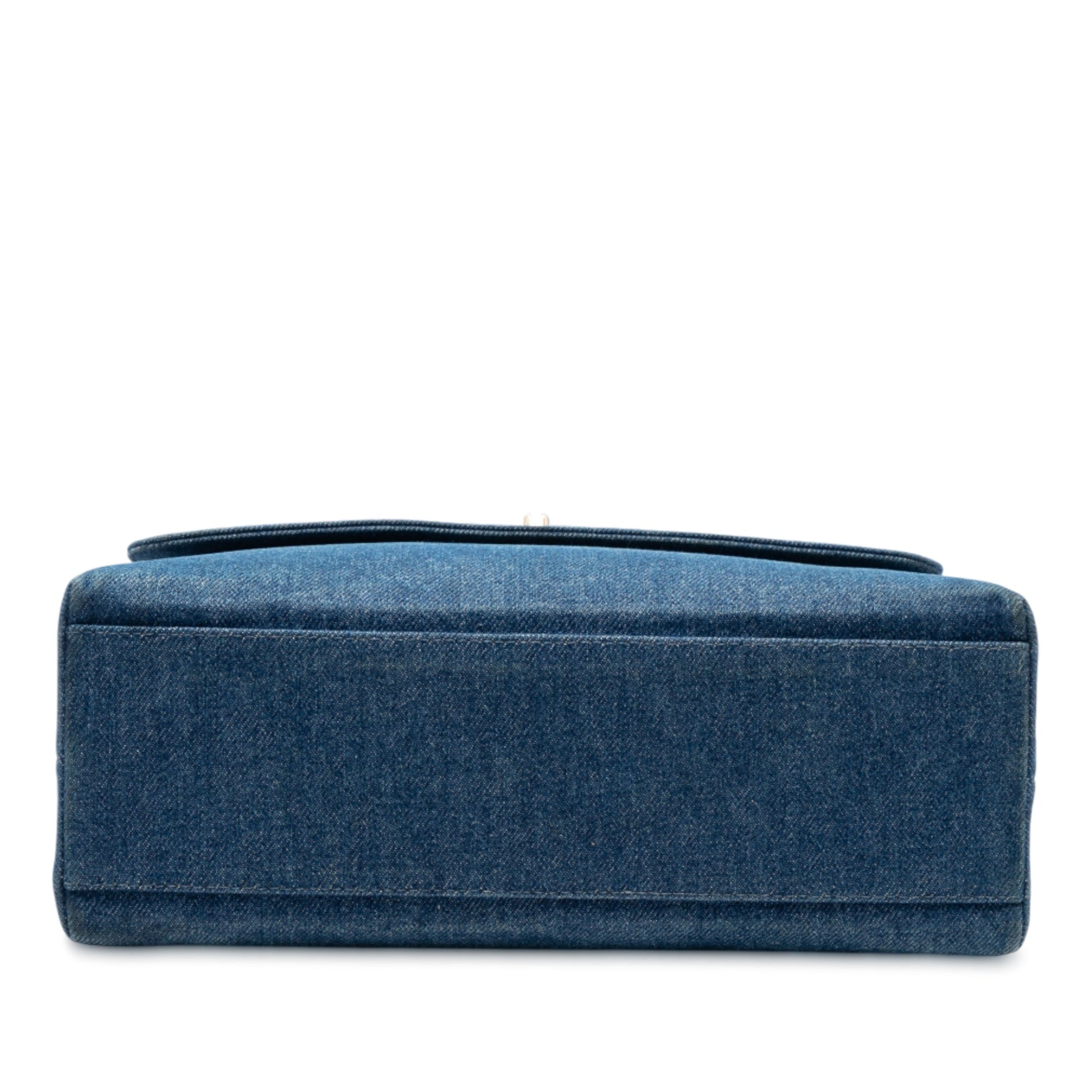 Chanel CC Denim Kelly Top Handle Bag