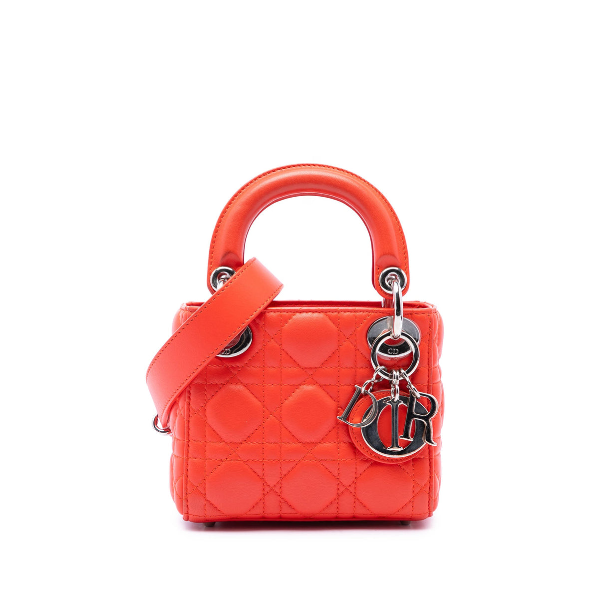 Dior Micro Lambskin Cannage Lady Dior