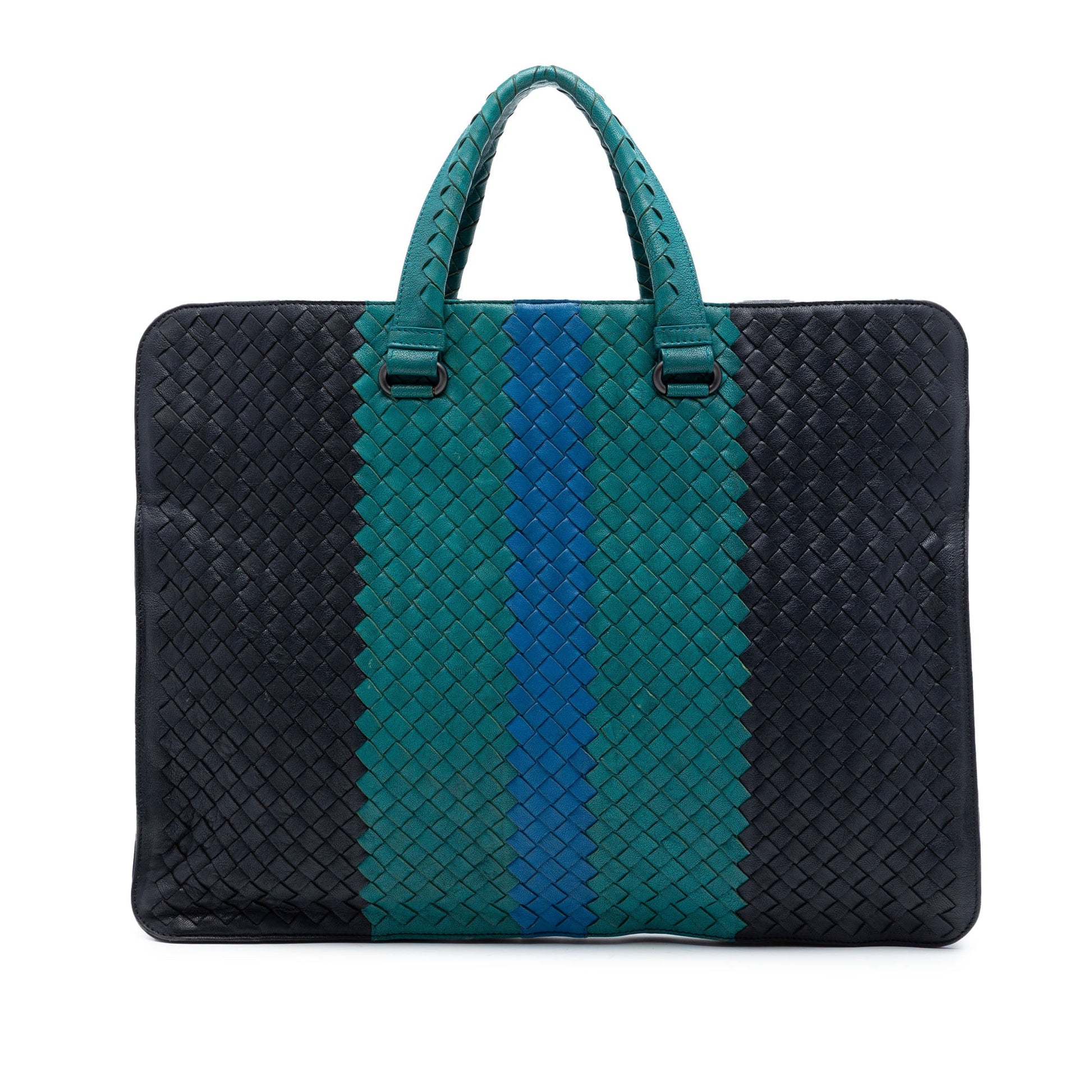 Bottega Veneta Nappa Intrecciato Club Fume Briefcase