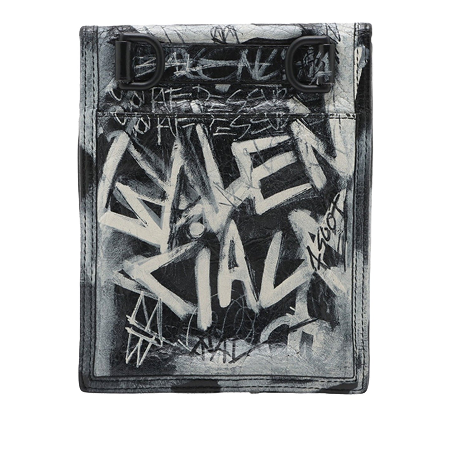 Balenciaga Small Lambskin Graffiti Explorer Crossbody