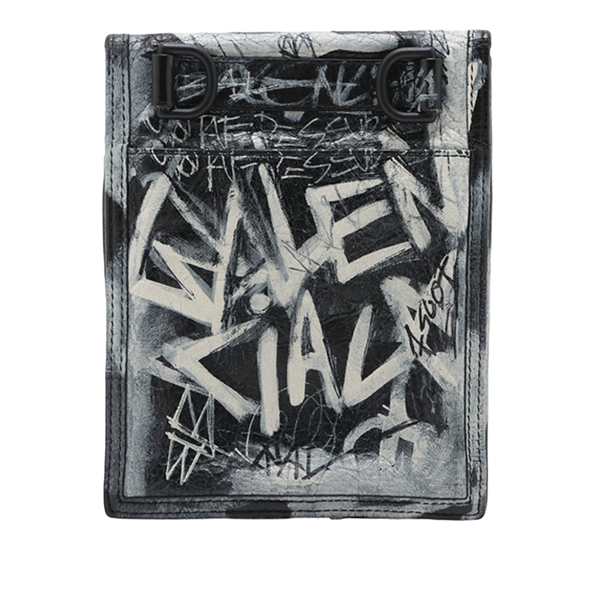 Balenciaga Small Lambskin Graffiti Explorer Crossbody