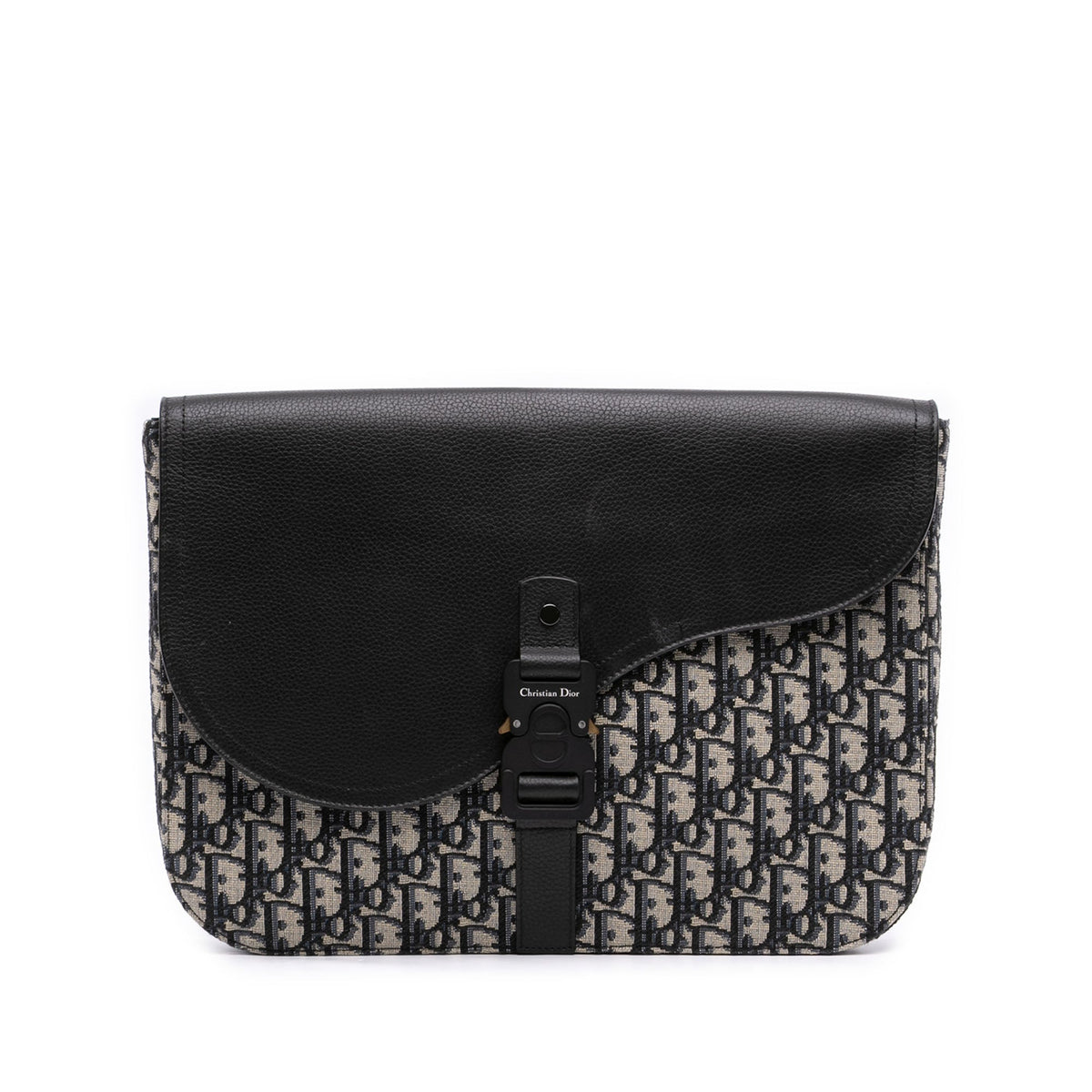 Dior Oblique Canvas and Leather Saddle A4 Pouch