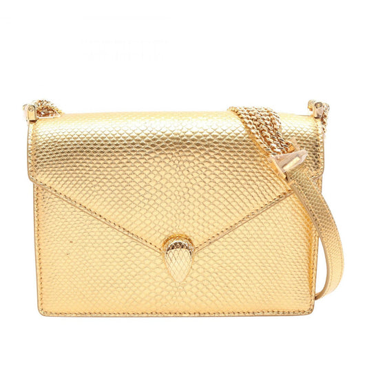 Bvlgari Lizard Embossed Leather Serpenti Crossbody