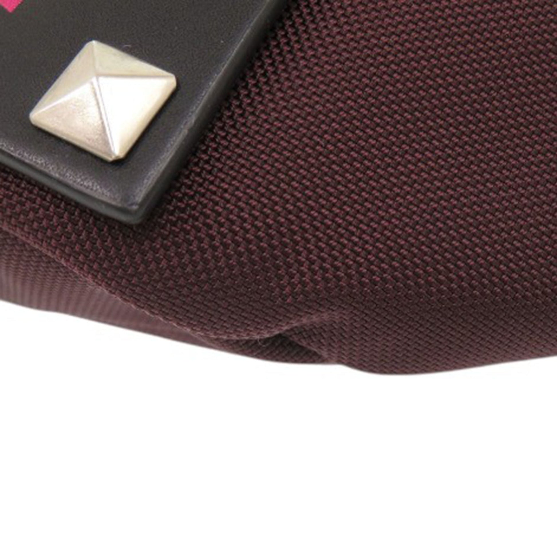 Valentino Nylon and Leather VLTN Rockstud Belt Bag