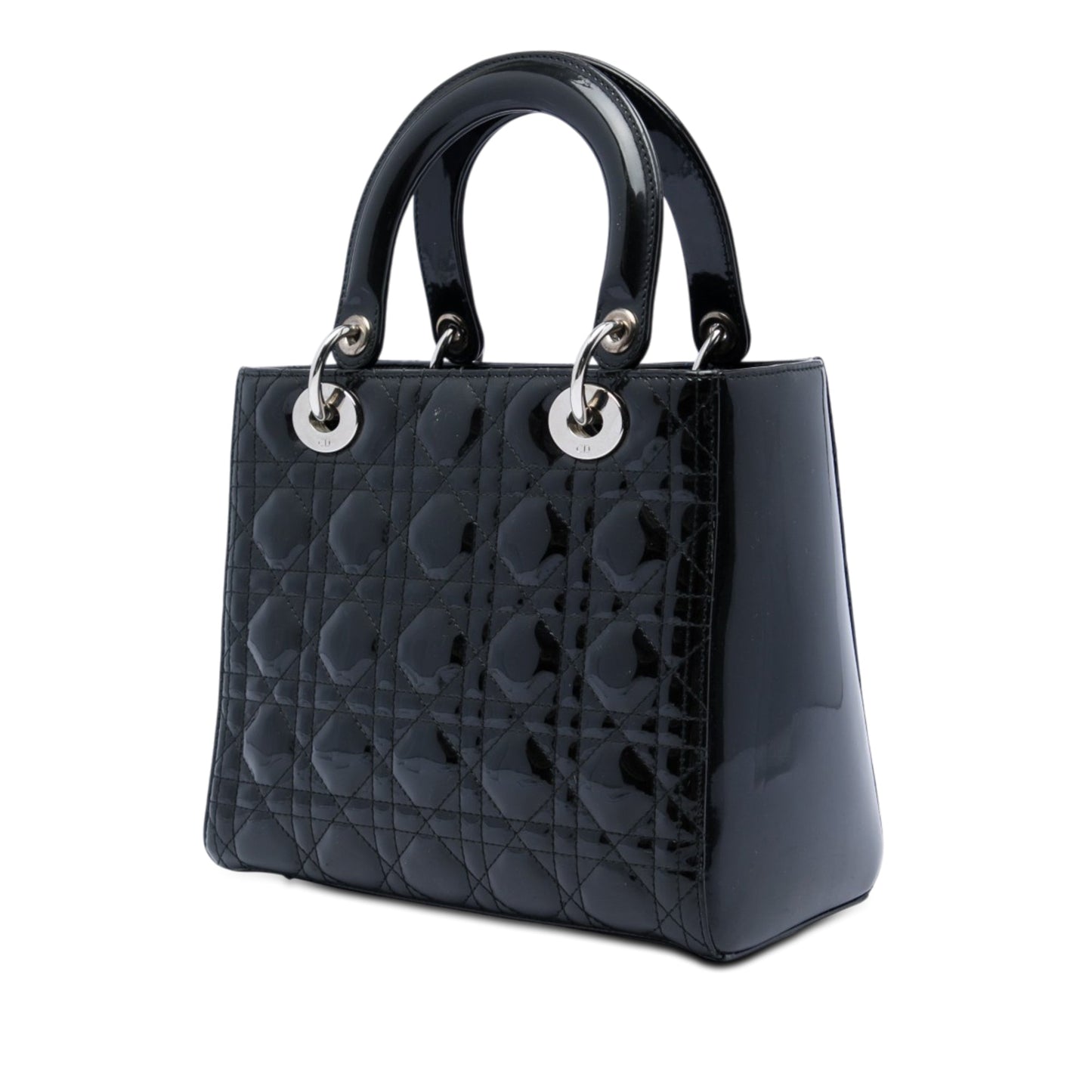 Dior Medium Patent Cannage Lady Dior