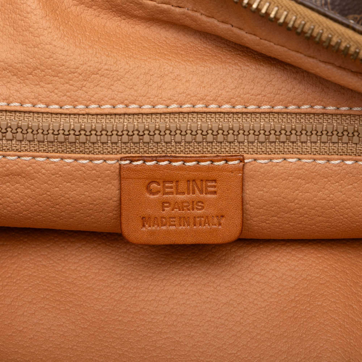 Celine Macadam Coated Canvas Clutch