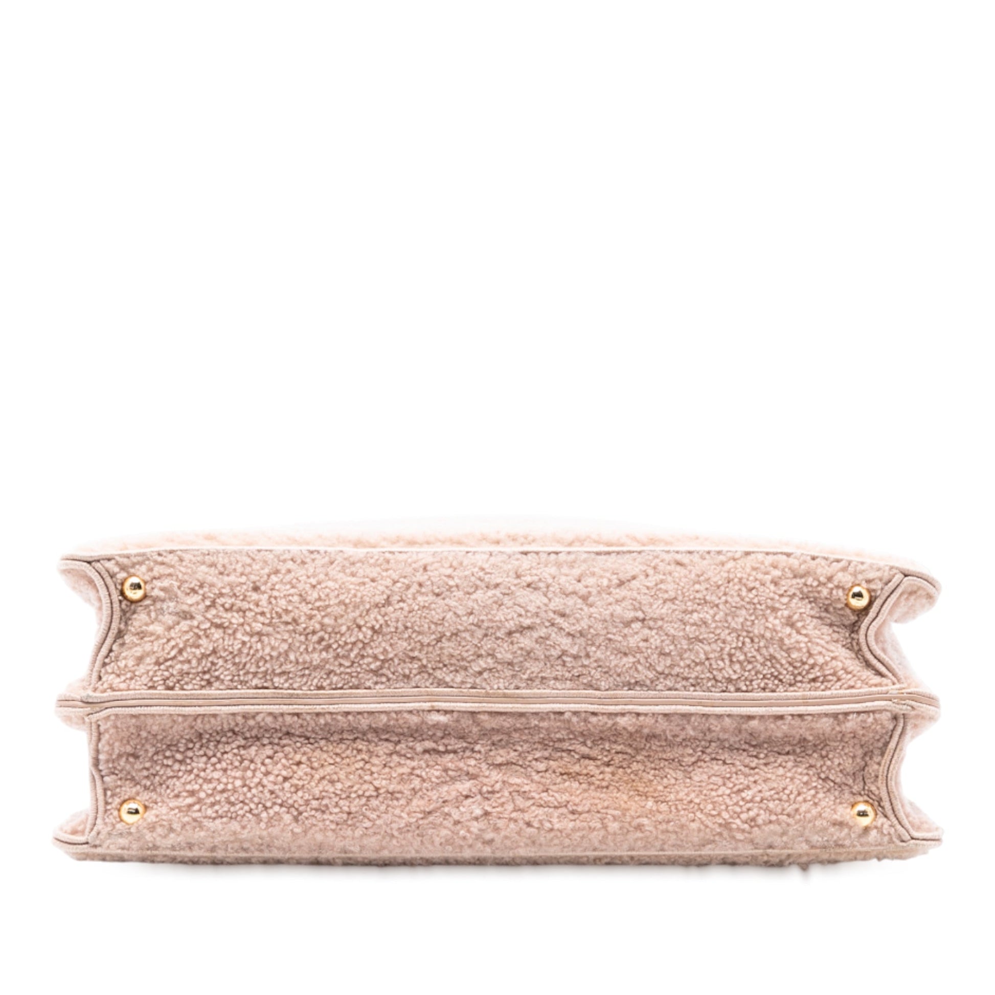 Fendi Large Shearling Peekaboo ISeeU Satchel