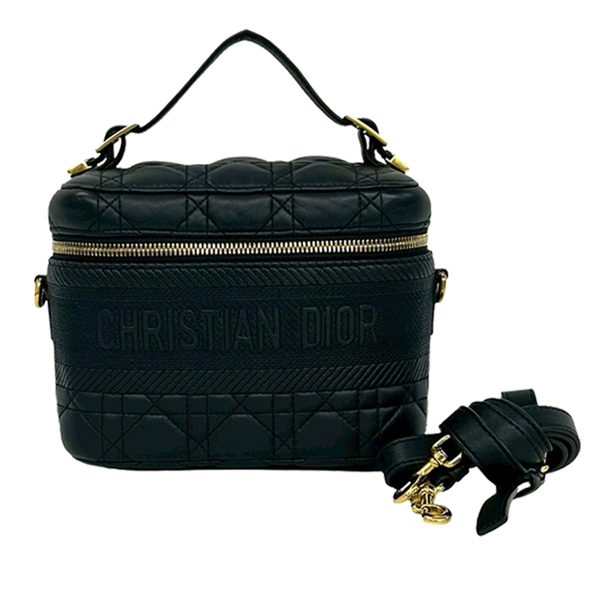 Dior Small Lambskin Cannage DiorTravel Vanity Case