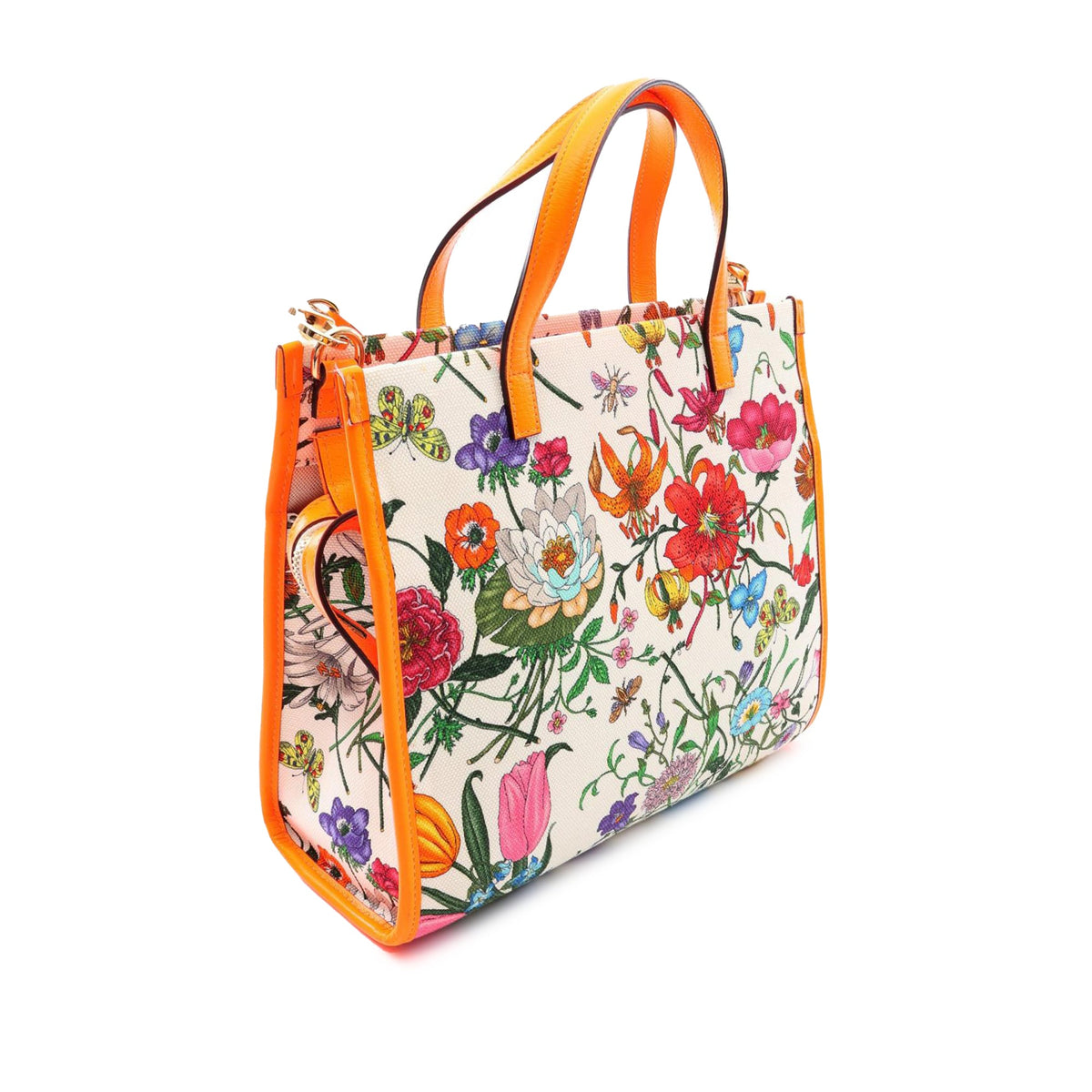 Gucci Medium Canvas Flora Satchel