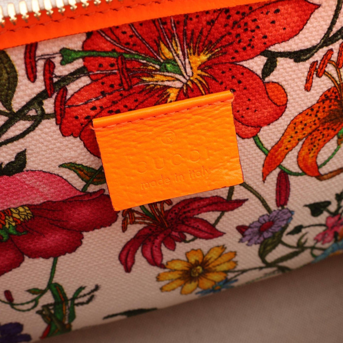 Gucci Medium Canvas Flora Satchel