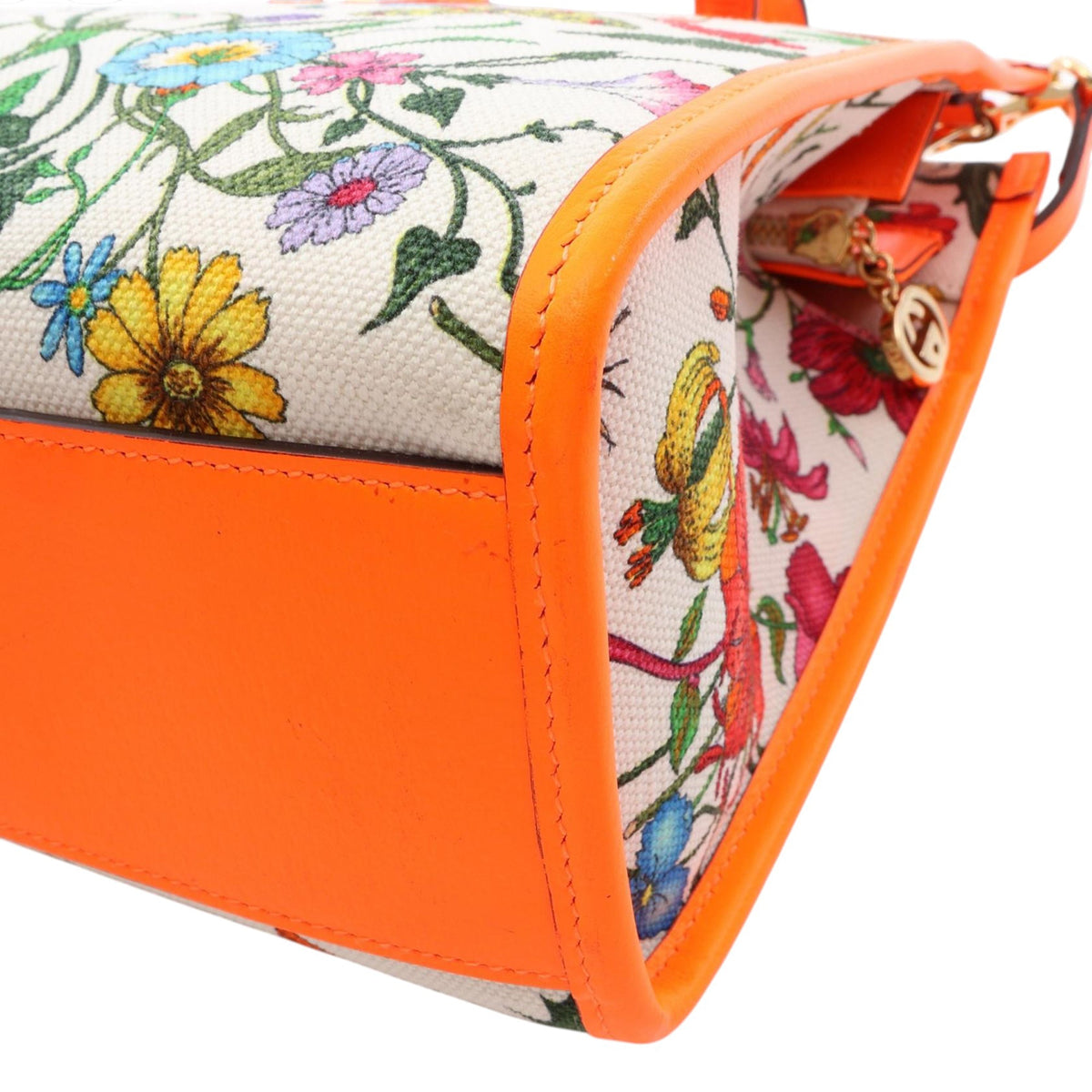 Gucci Medium Canvas Flora Satchel