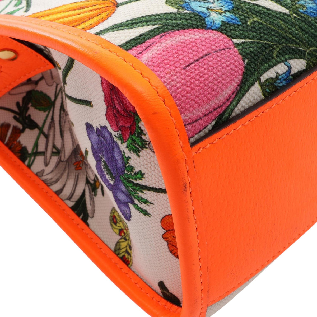Gucci Medium Canvas Flora Satchel