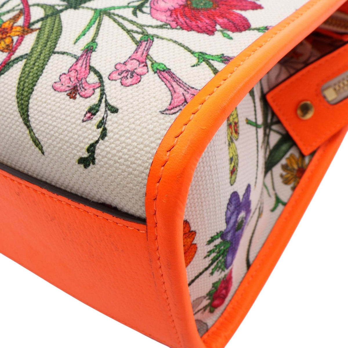 Gucci Medium Canvas Flora Satchel