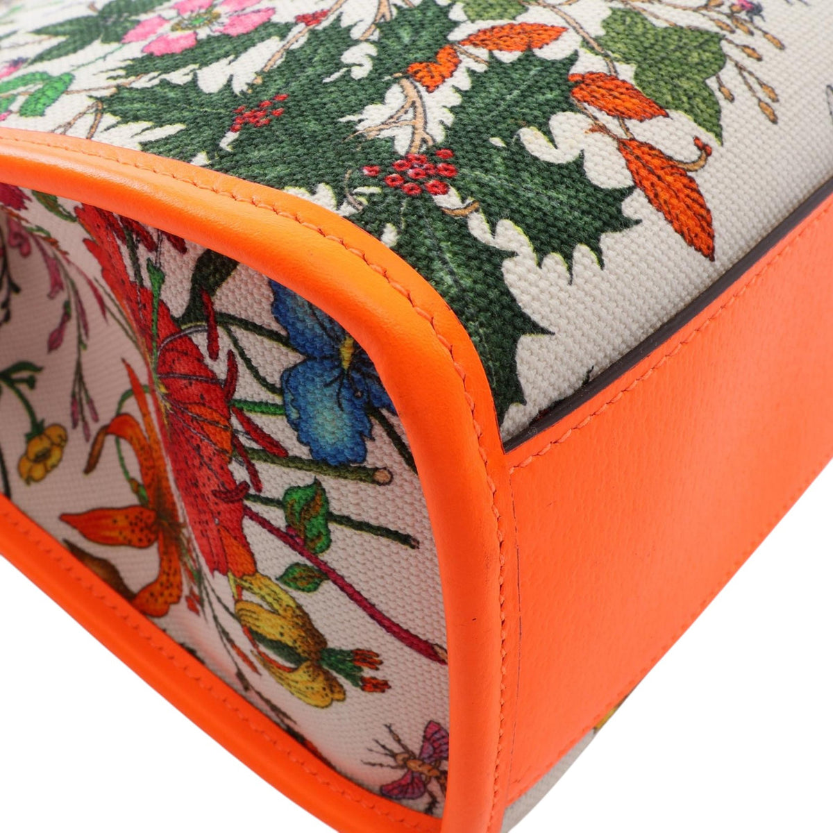Gucci Medium Canvas Flora Satchel