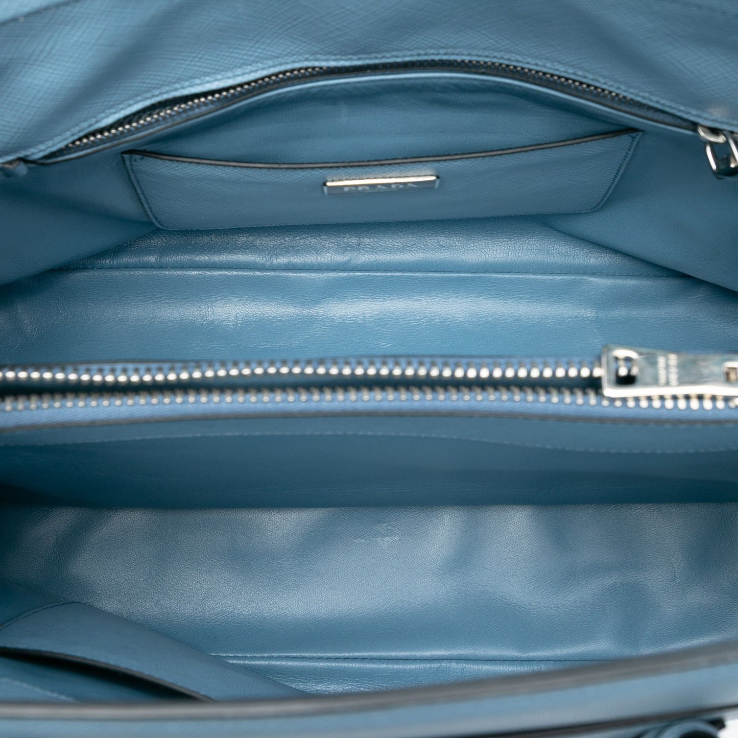 Prada Saffiano Cuir Turnlock Twin Satchel