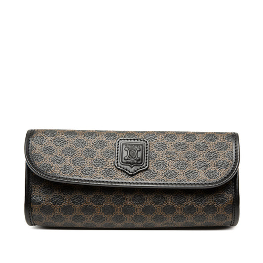 Celine Macadam Coated Canvas Clutch