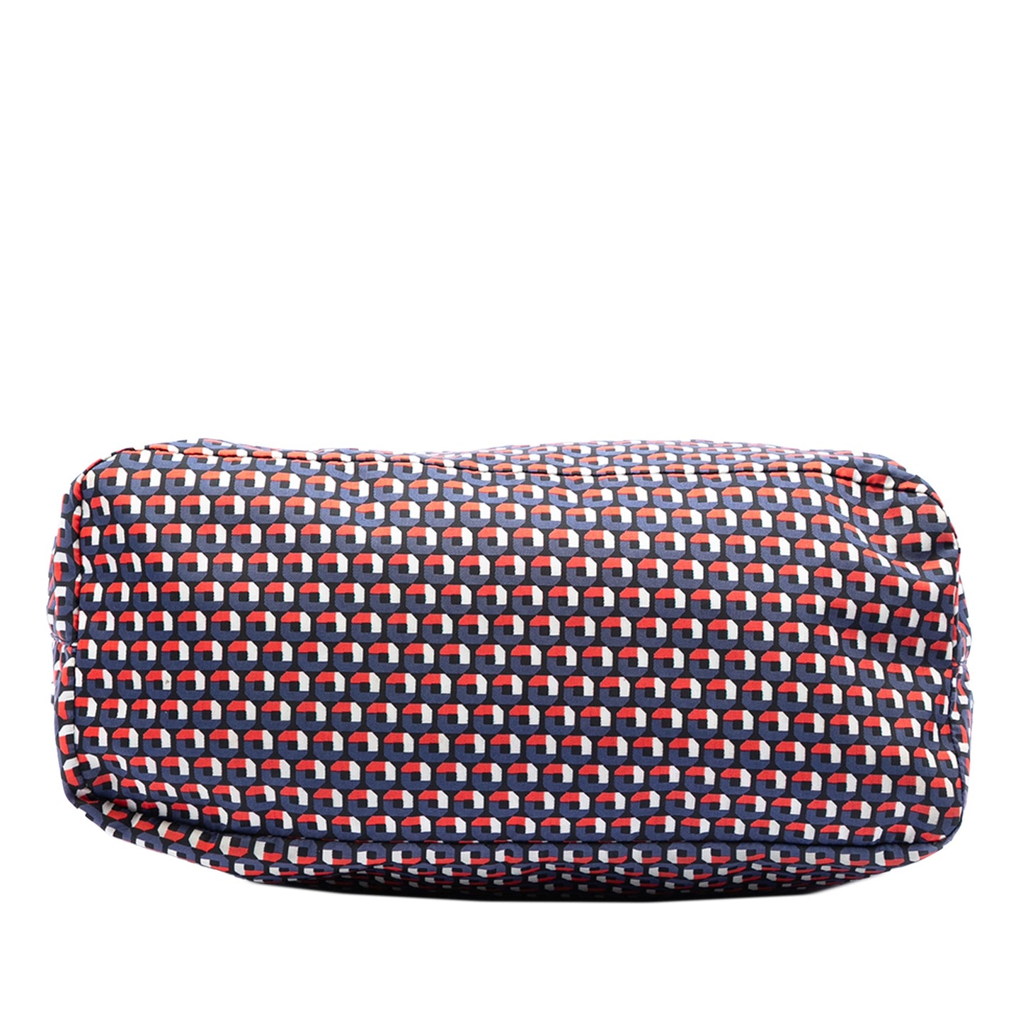 Prada Saffiano Trimmed Tessuto Stampato Satchel
