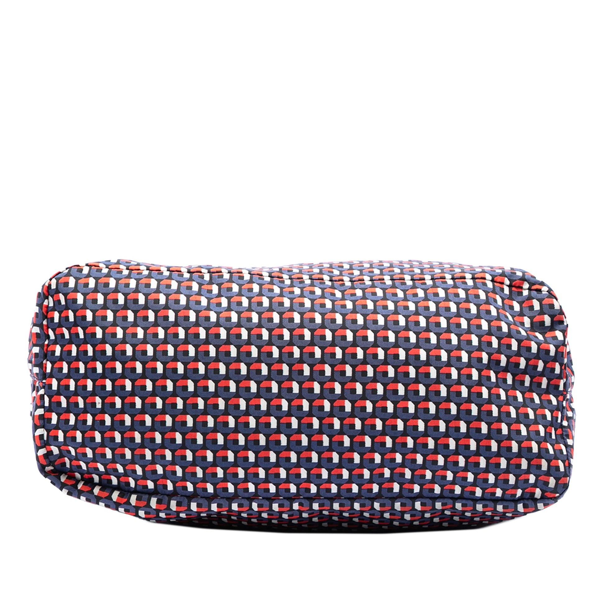 Prada Saffiano Trimmed Tessuto Stampato Satchel