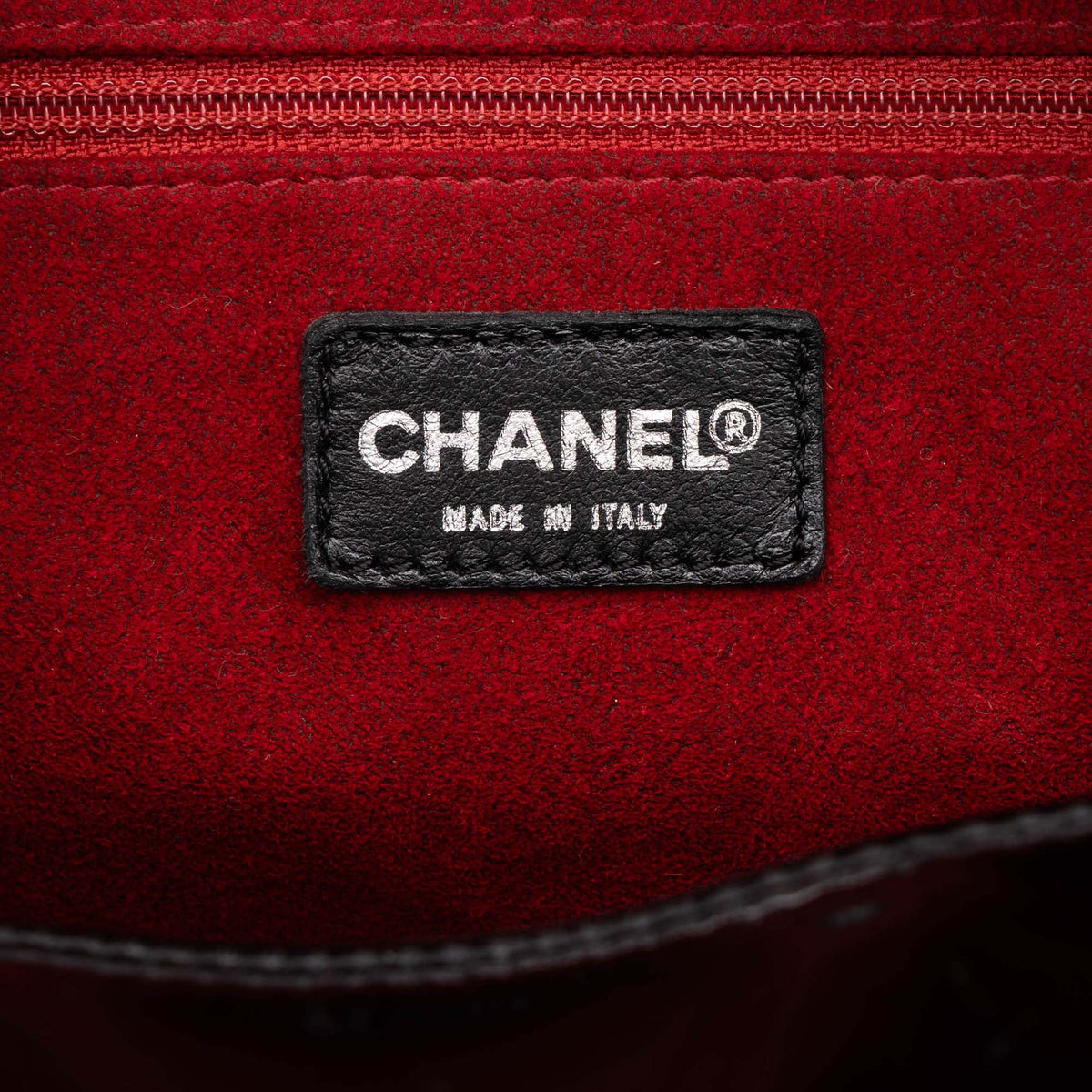 Chanel CC Chocolate Bar Patent Bowler Bag