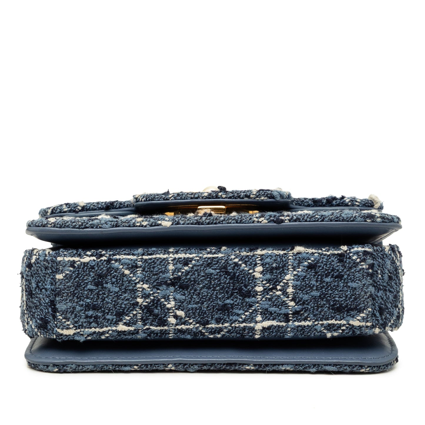 Dior Mini Tweed Cannage Jolie Top Handle Bag