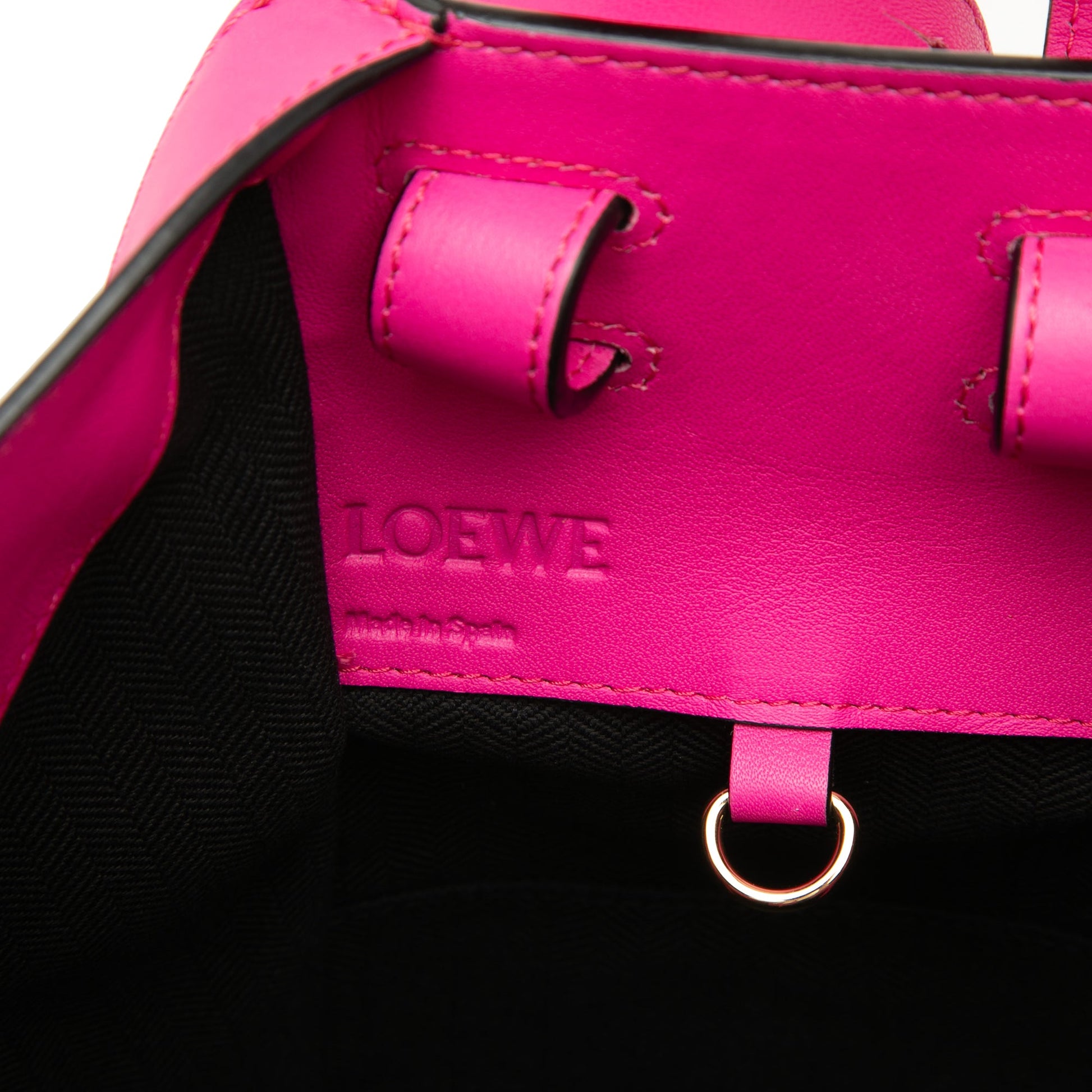 LOEWE Small Bicolor Calfskin Hammock Bag