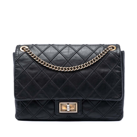 Chanel Large Diamond Debossed Calfskin Reissue 2.55 Cosmos Flap