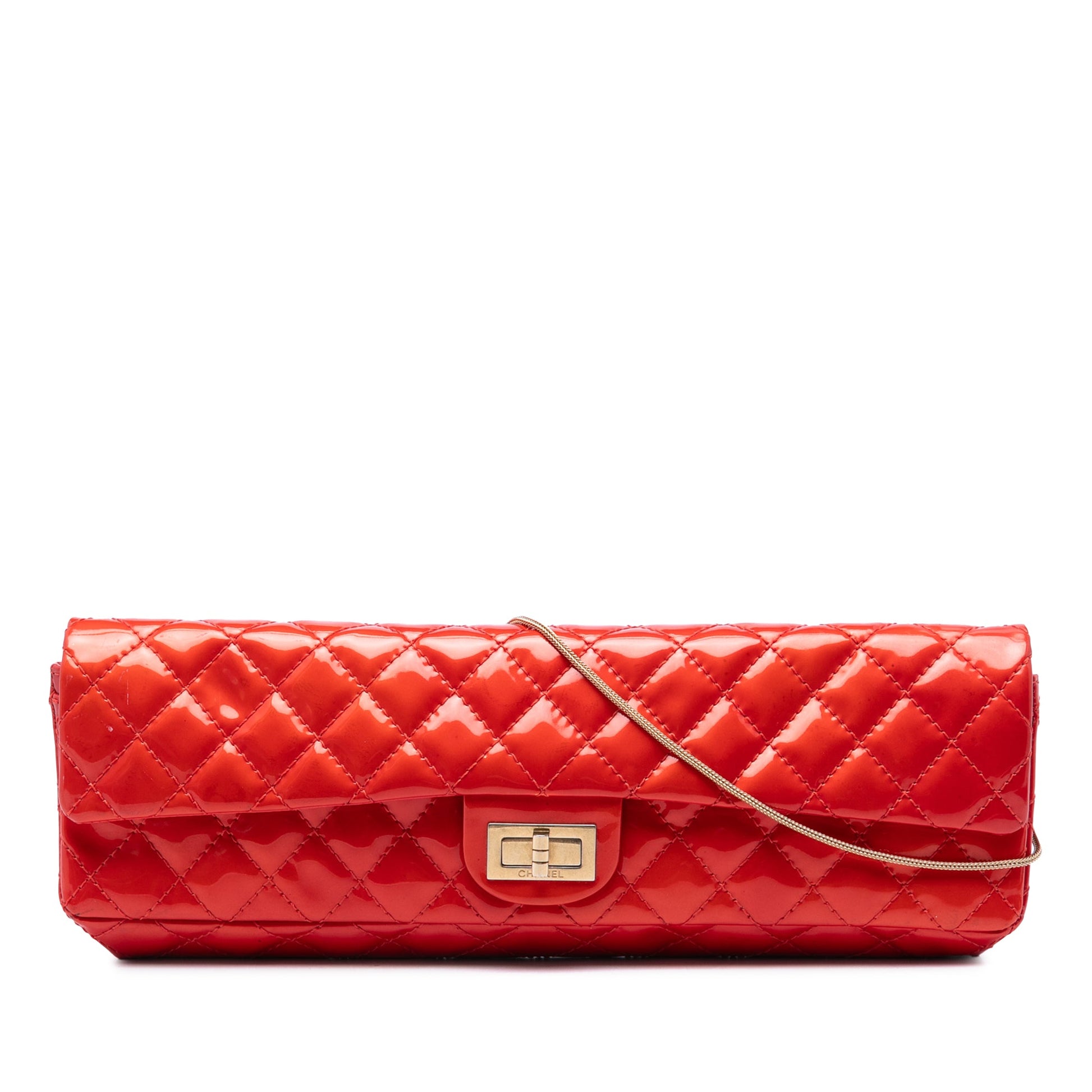 Chanel Quilted Patent Reissue 2.55 East West Single Flap