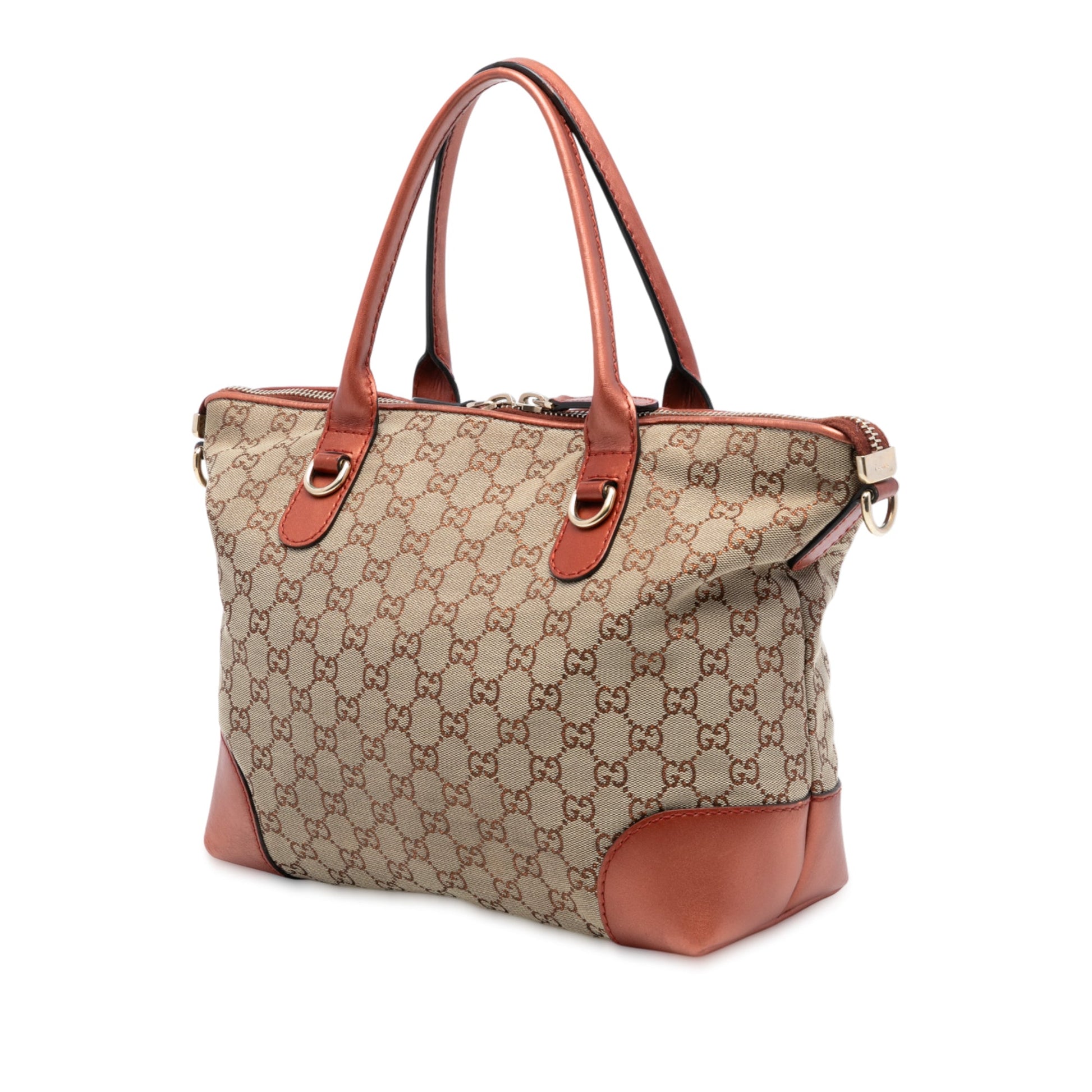 Gucci GG Canvas Heart Bit Satchel