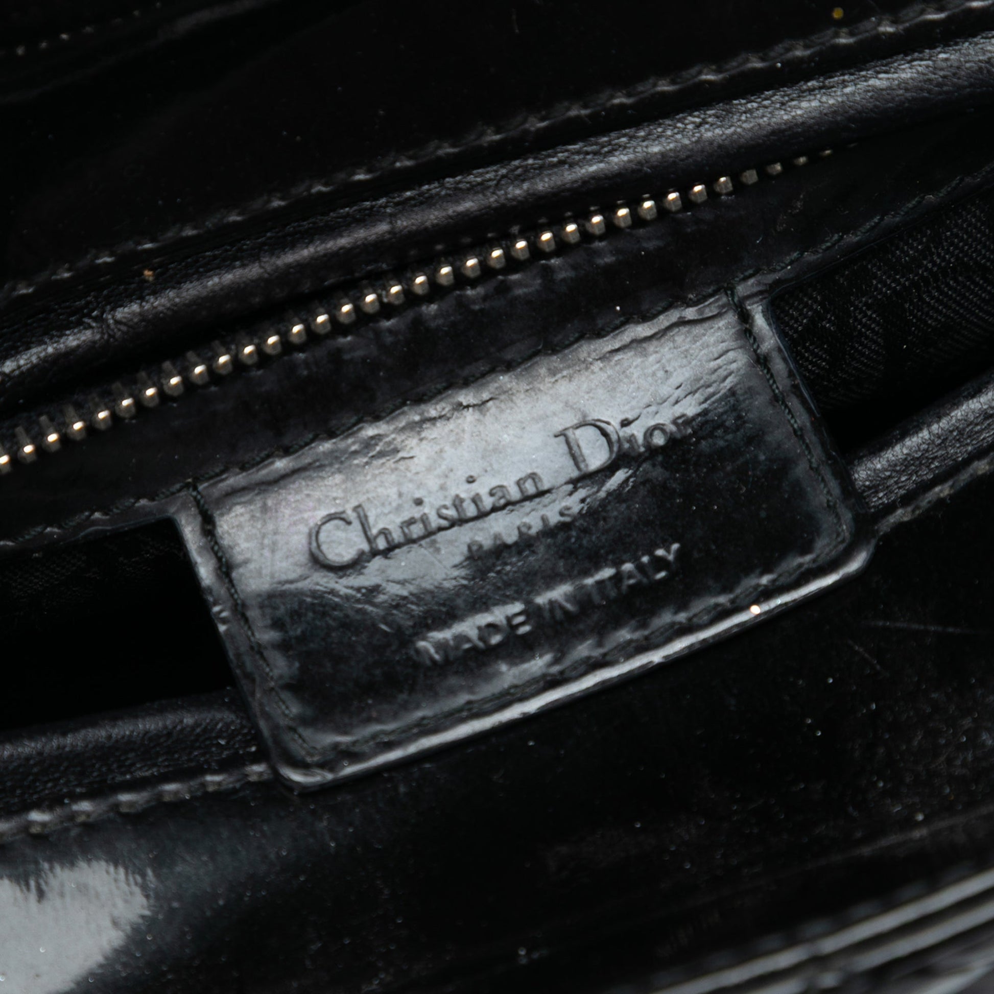 Dior Medium Patent Cannage Lady Dior