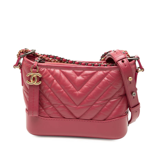 Chanel Small Chevron Aged Calfskin Gabrielle Crossbody