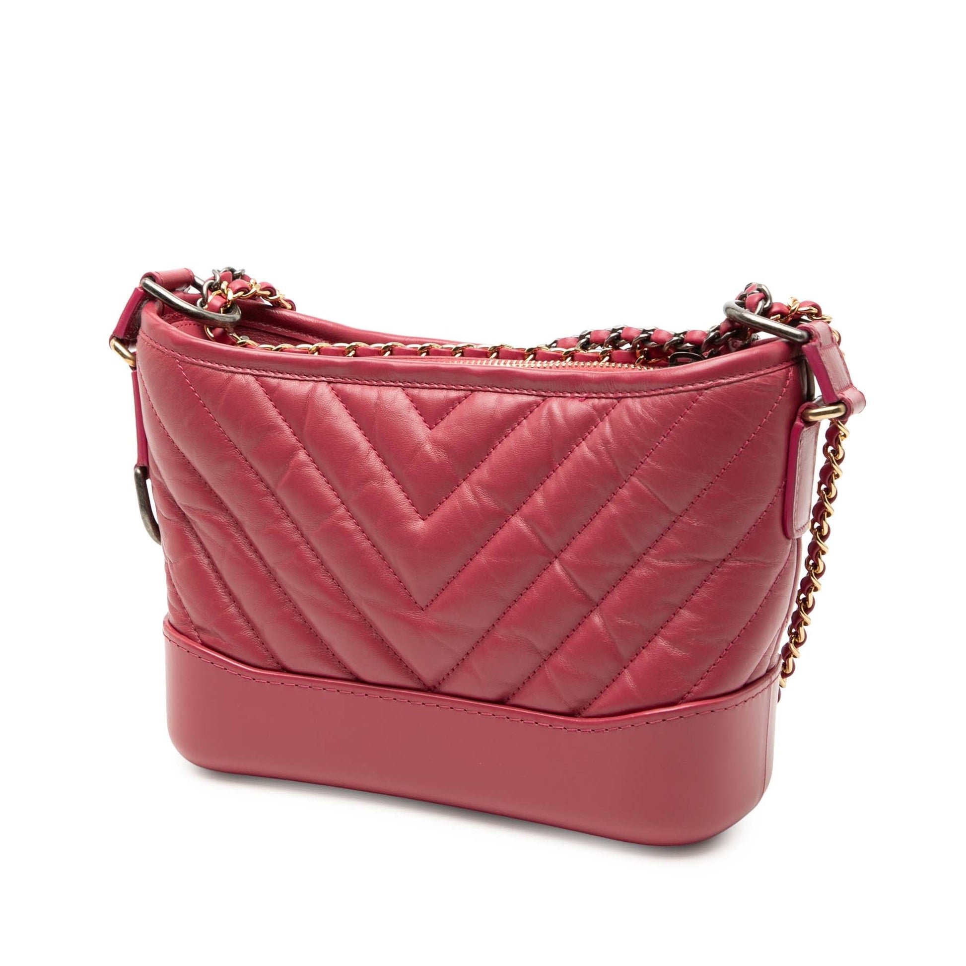Chanel Small Chevron Aged Calfskin Gabrielle Crossbody