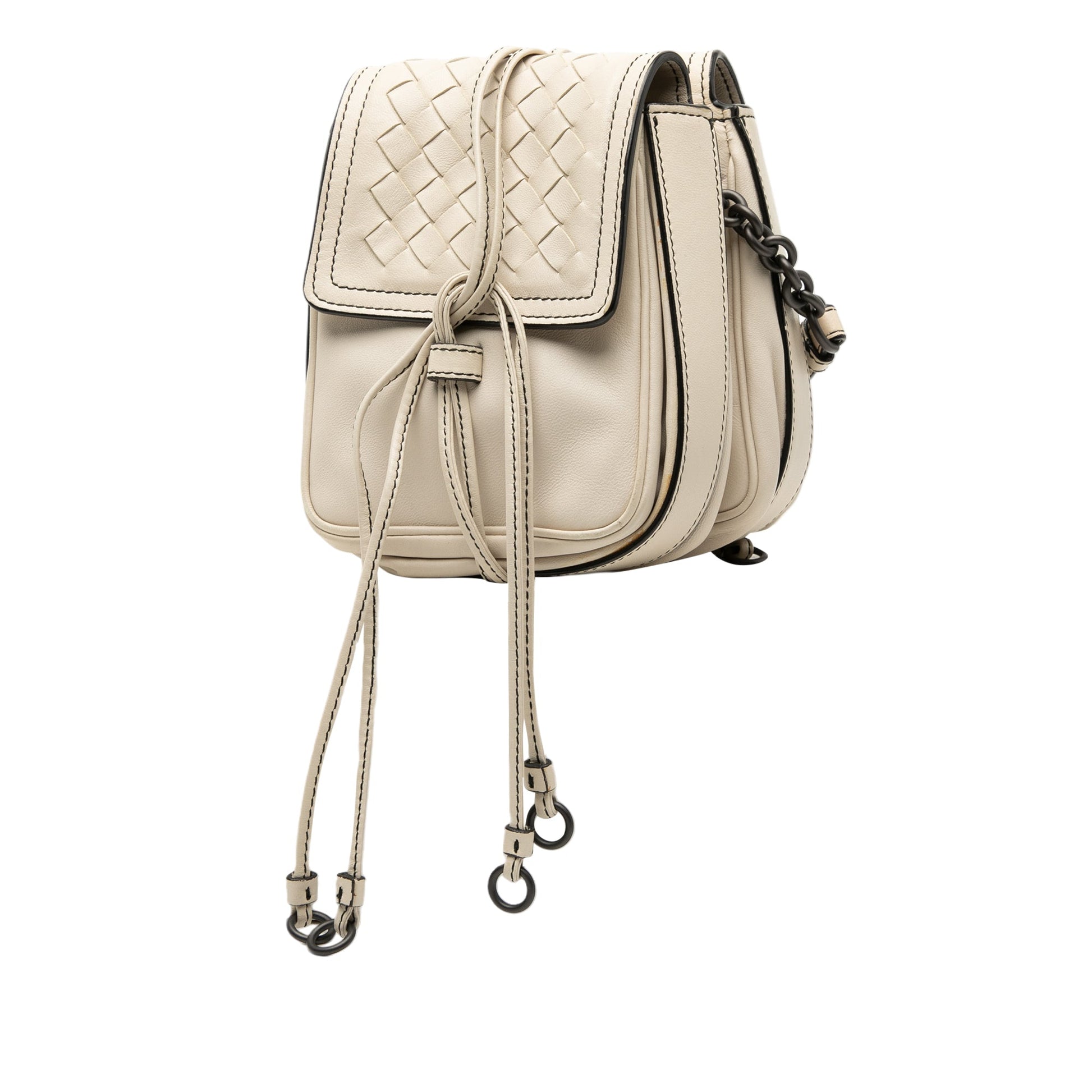 Bottega Veneta Nappa Intrecciato Double Sided Flap Crossbody