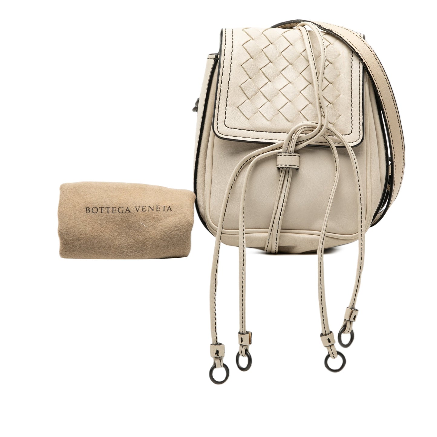 Bottega Veneta Nappa Intrecciato Double Sided Flap Crossbody