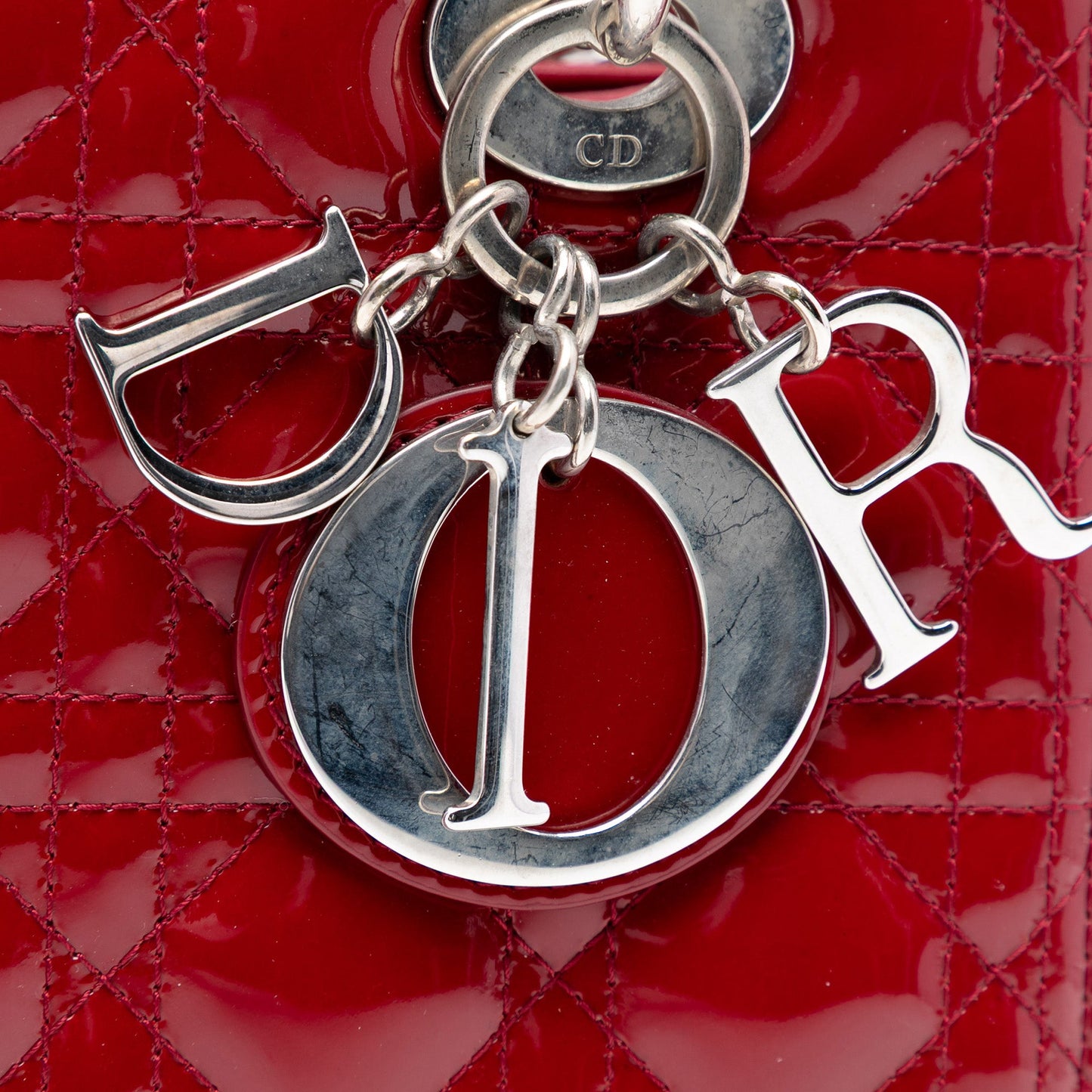 Dior Medium Patent Cannage Lady Dior