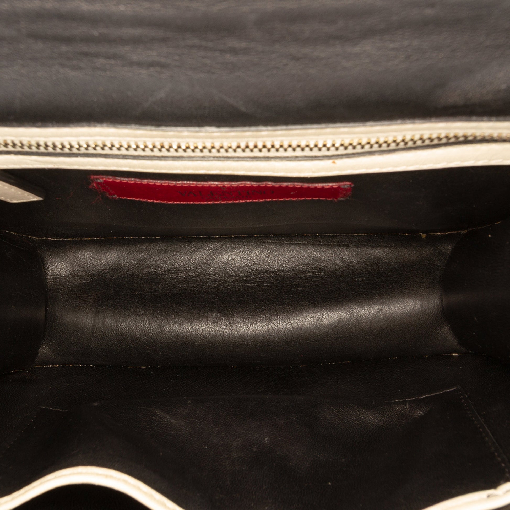 Small Tricolor Calfskin Rockstud Glam Lock Crossbody
