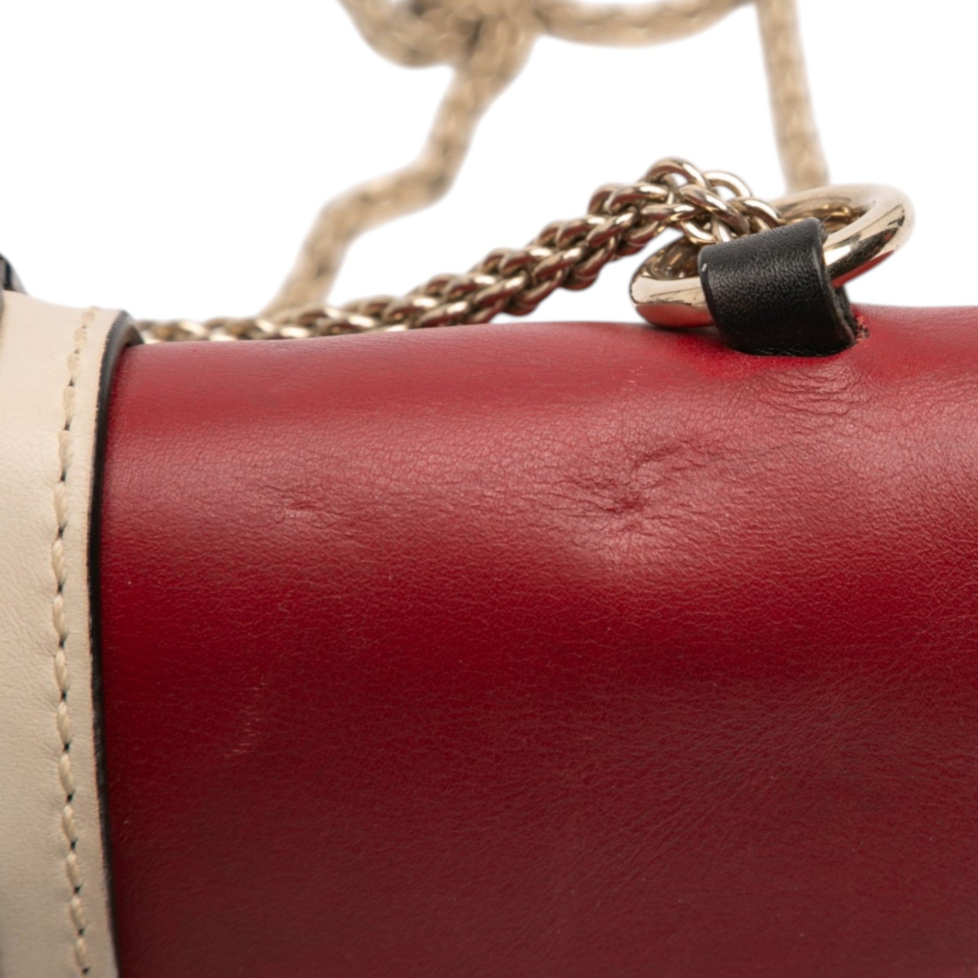 Small Tricolor Calfskin Rockstud Glam Lock Crossbody