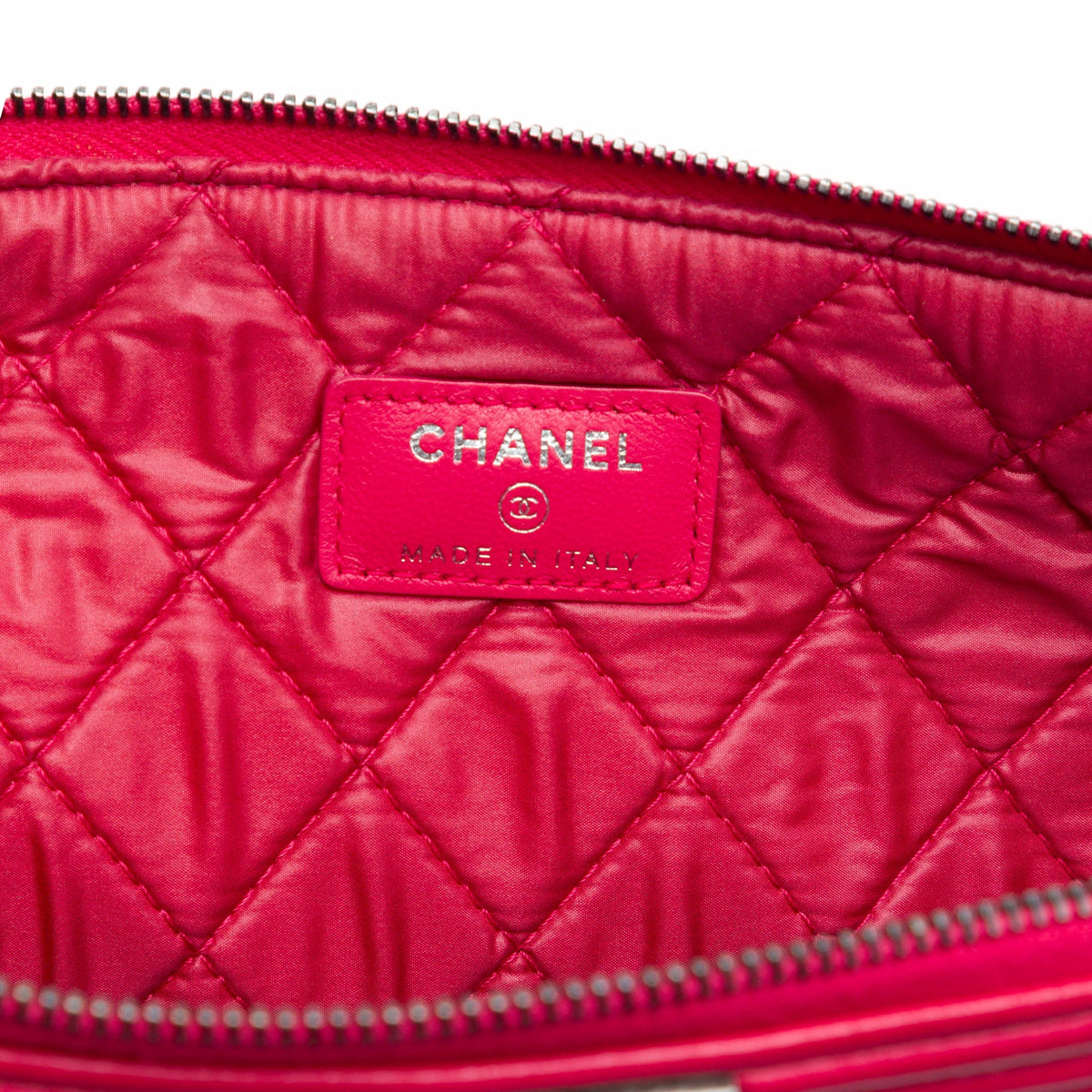 Chanel Large Quilted Calfskin Chain Boy O Case Clutch
