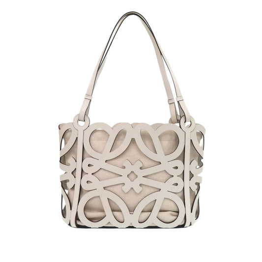 LOEWE Small Anagram Leather CutOut Tote