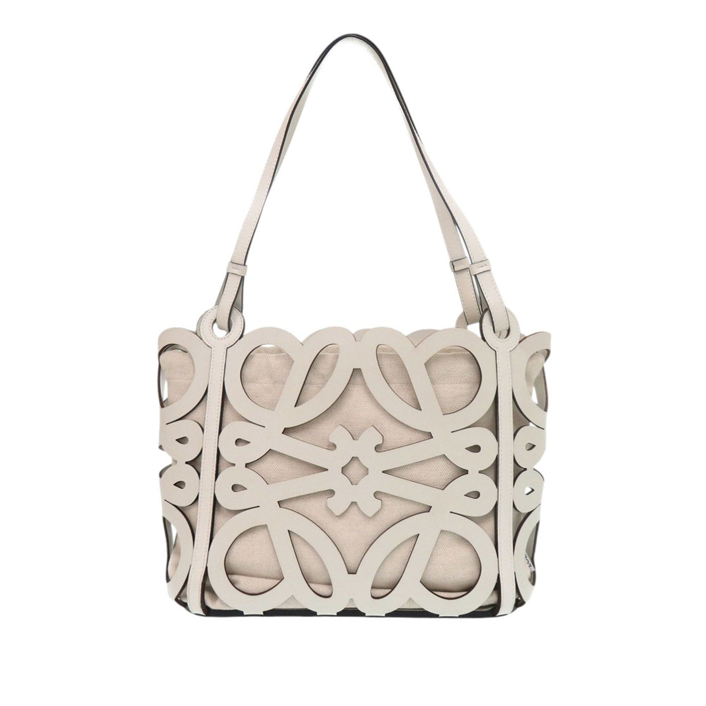 LOEWE Small Anagram Leather CutOut Tote