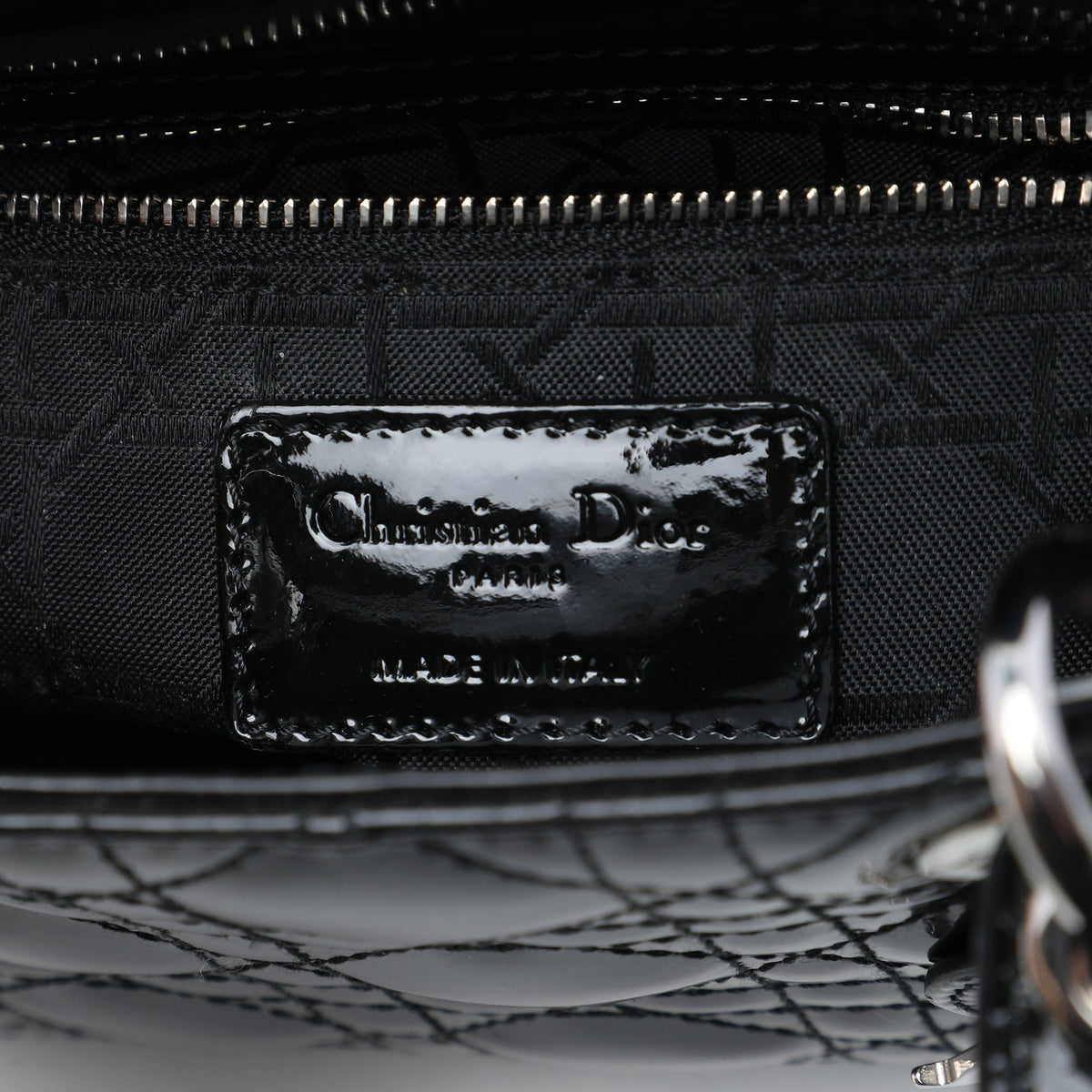 Dior Mini Patent Cannage Lady Dior