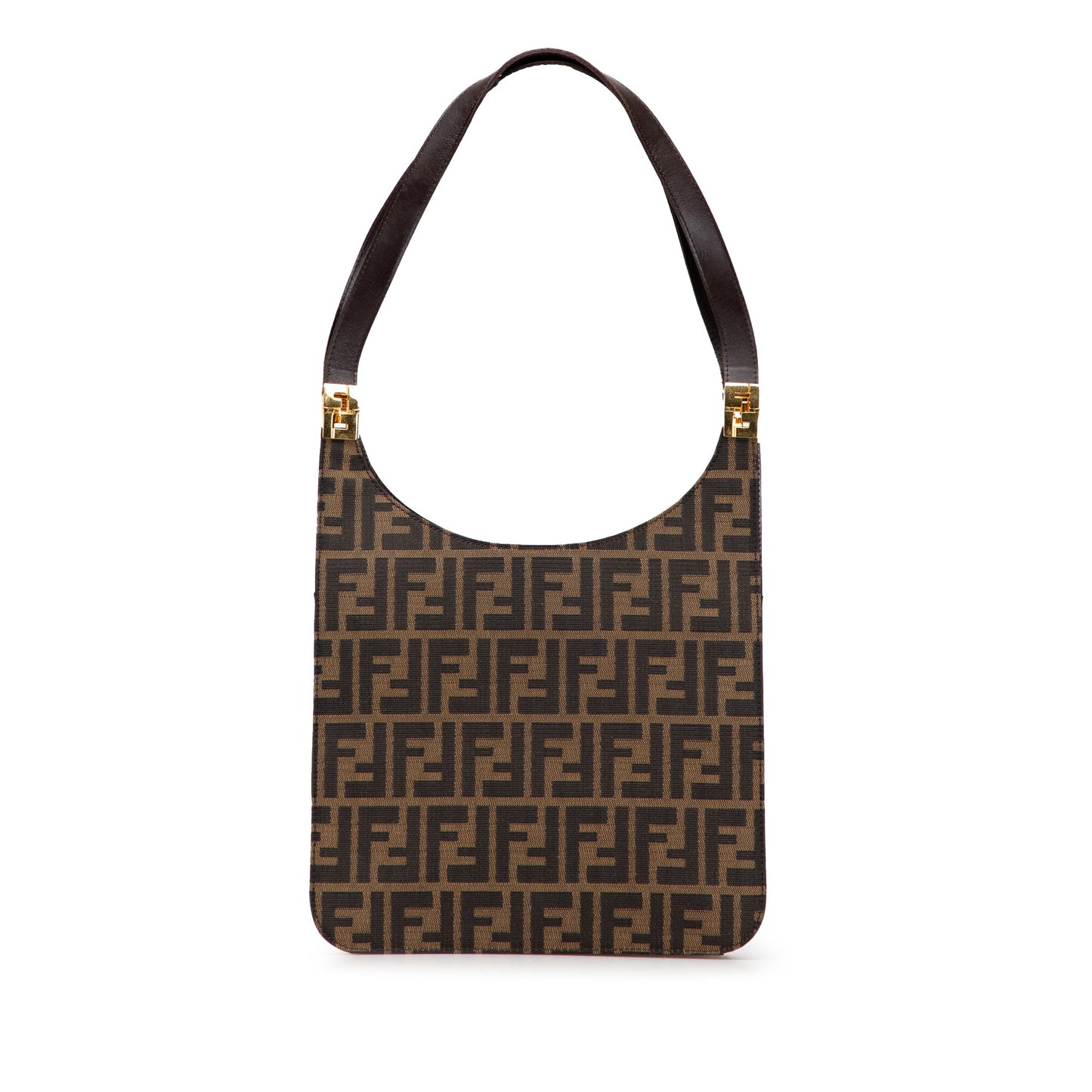 Fendi Zucca Canvas Shoulder Bag
