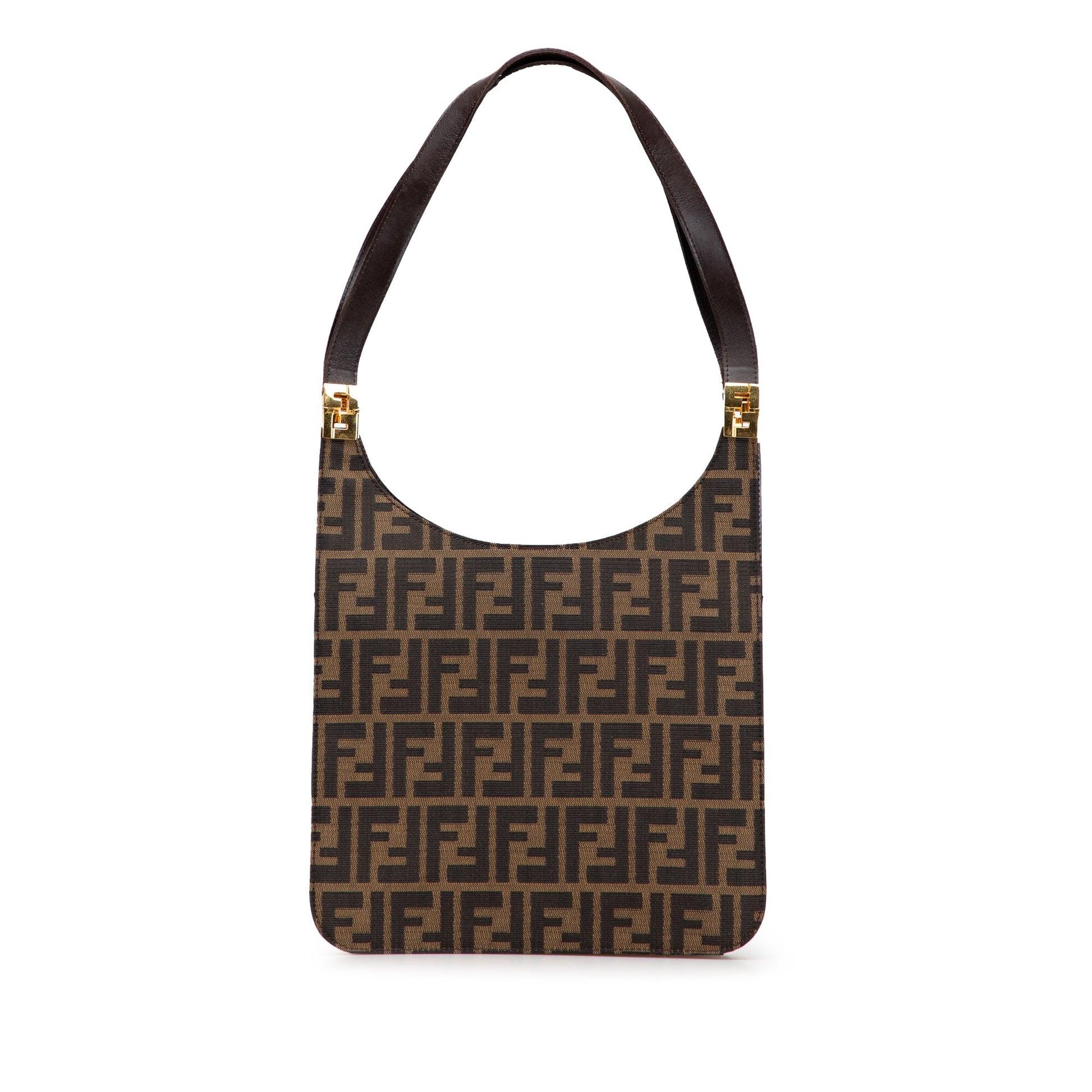 Fendi Zucca Canvas Shoulder Bag