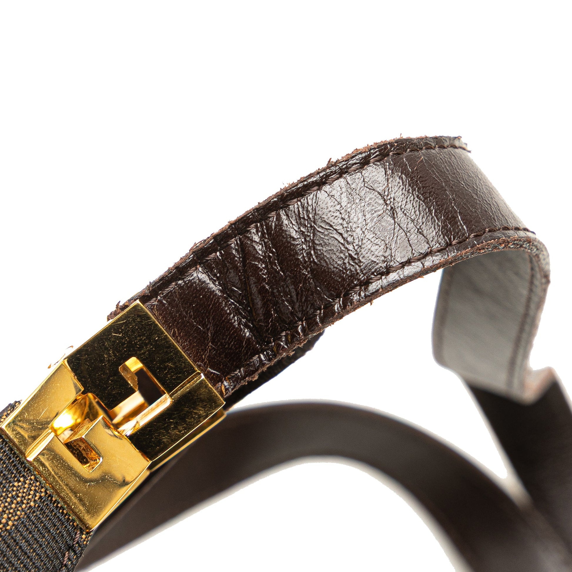 Fendi Zucca Canvas Shoulder Bag