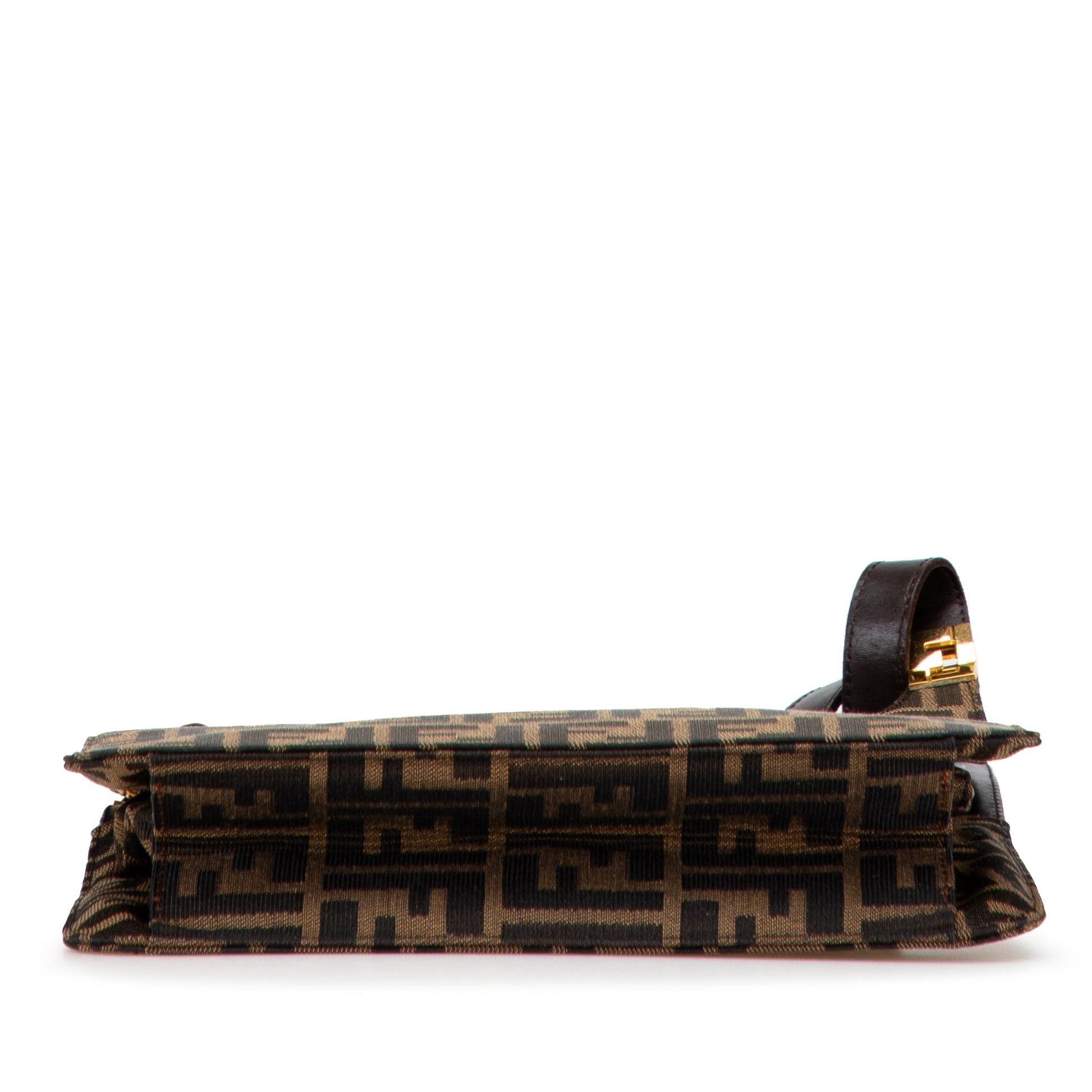 Fendi Zucca Canvas Shoulder Bag