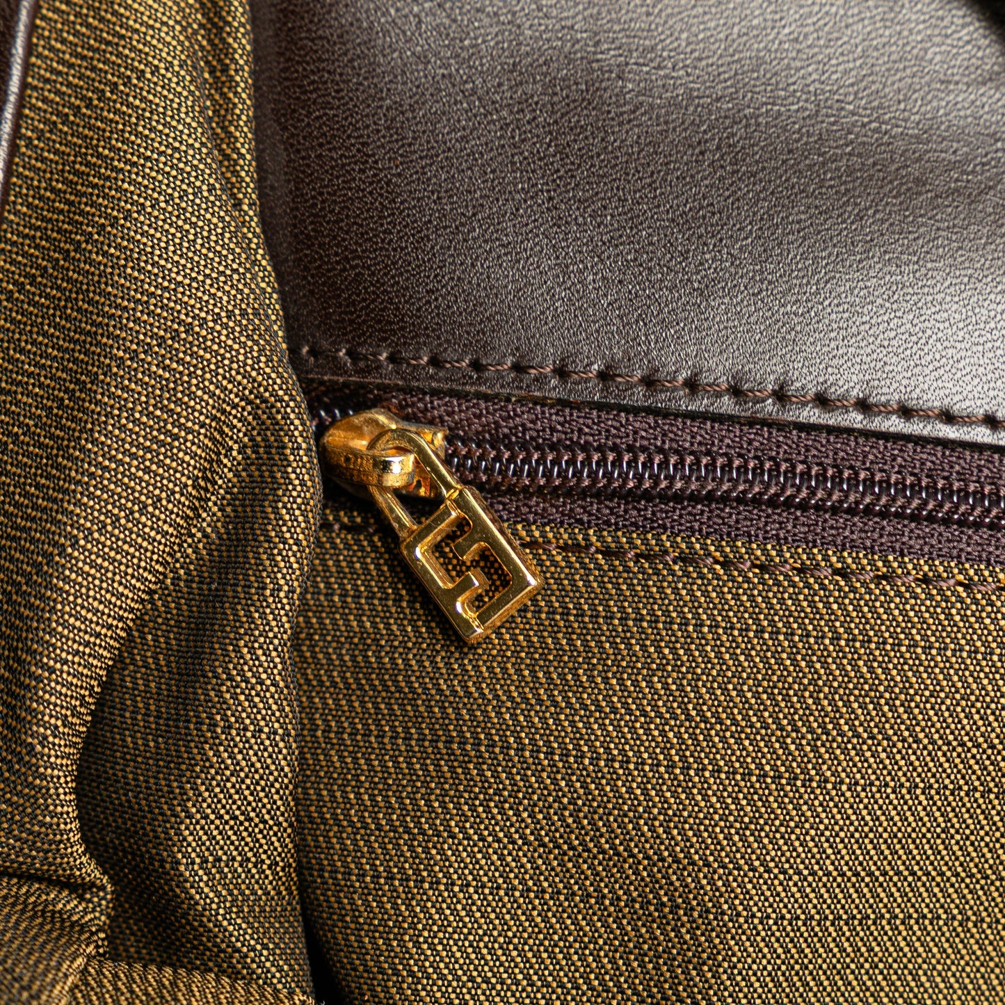 Fendi Zucca Canvas Shoulder Bag