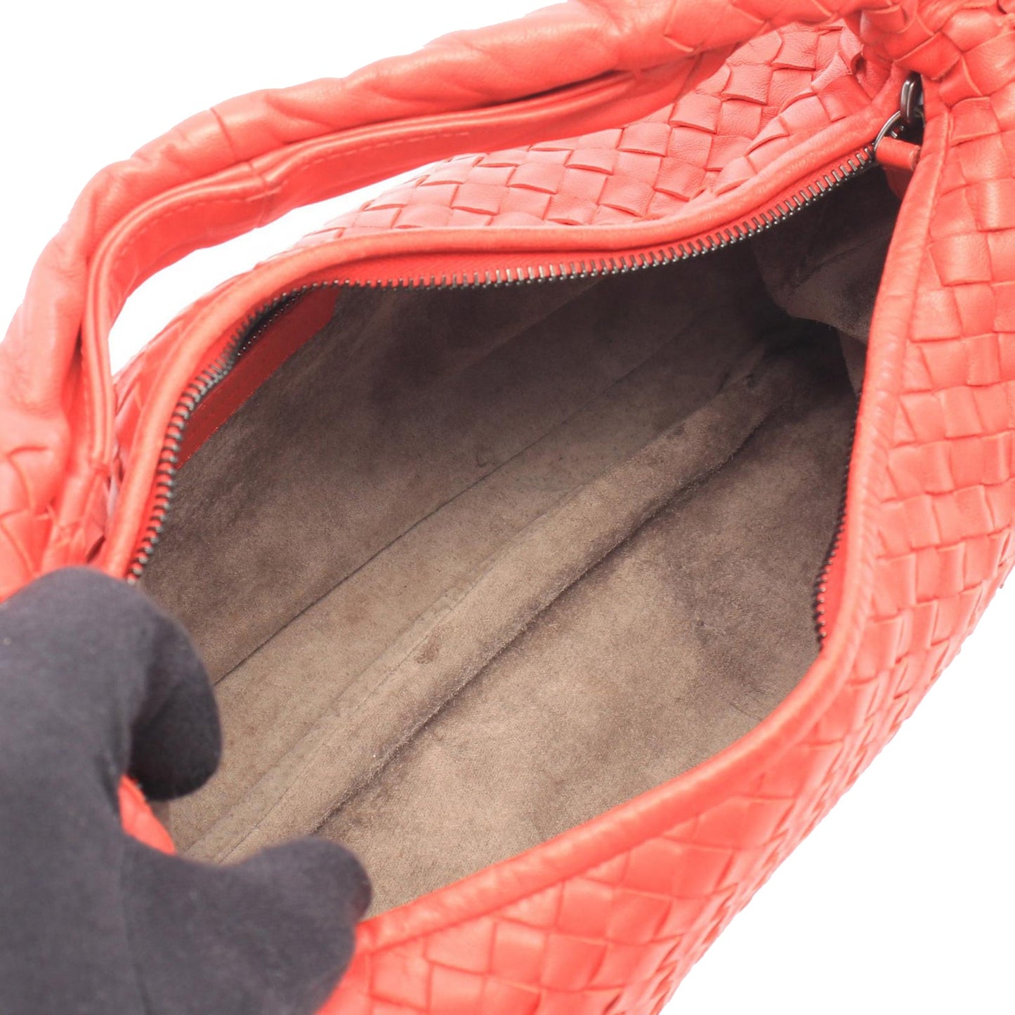 Bottega Veneta Medium Nappa Intrecciato Ruffle Veneta Hobo