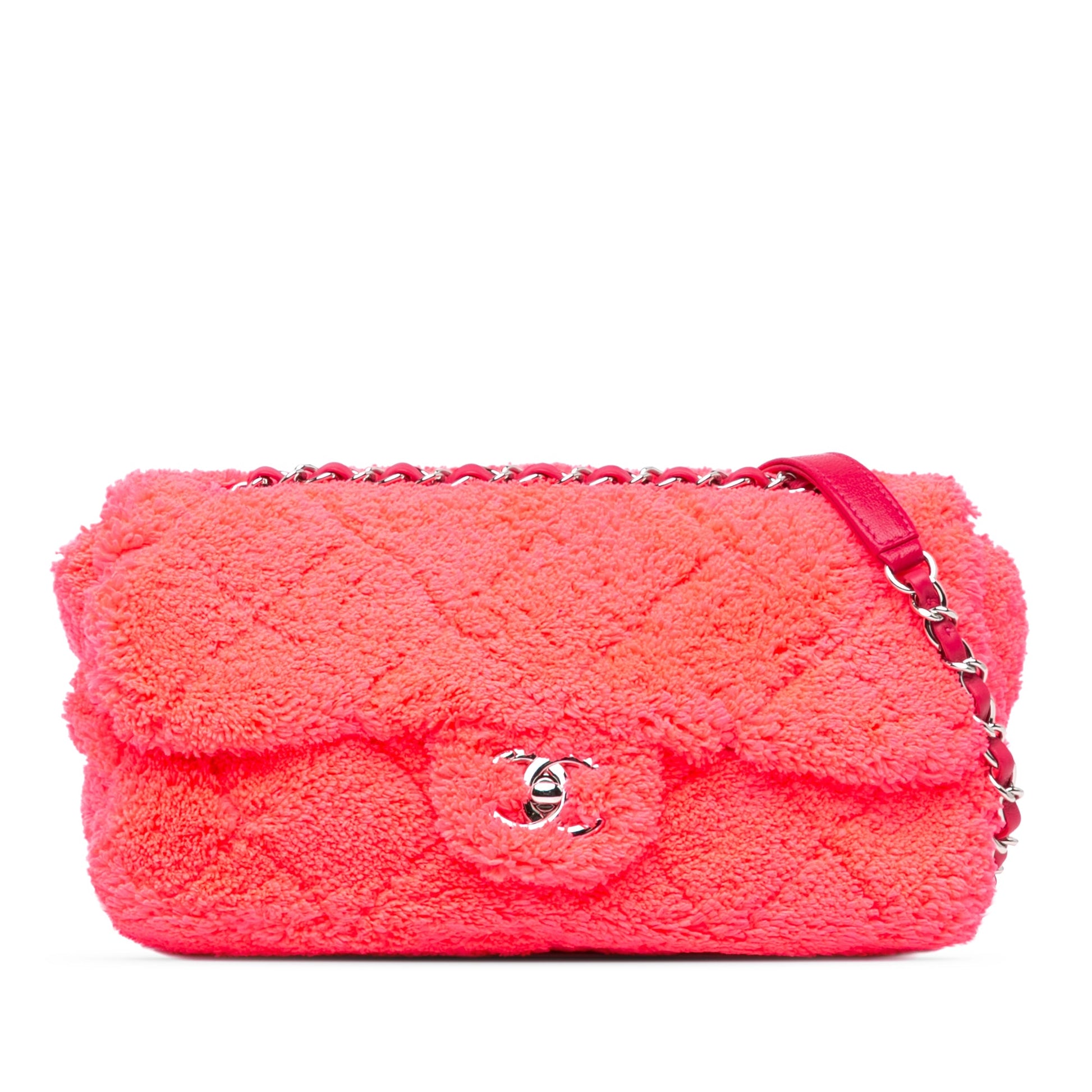 Chanel Medium Quilted Terry Cloth Coco Beach Flap