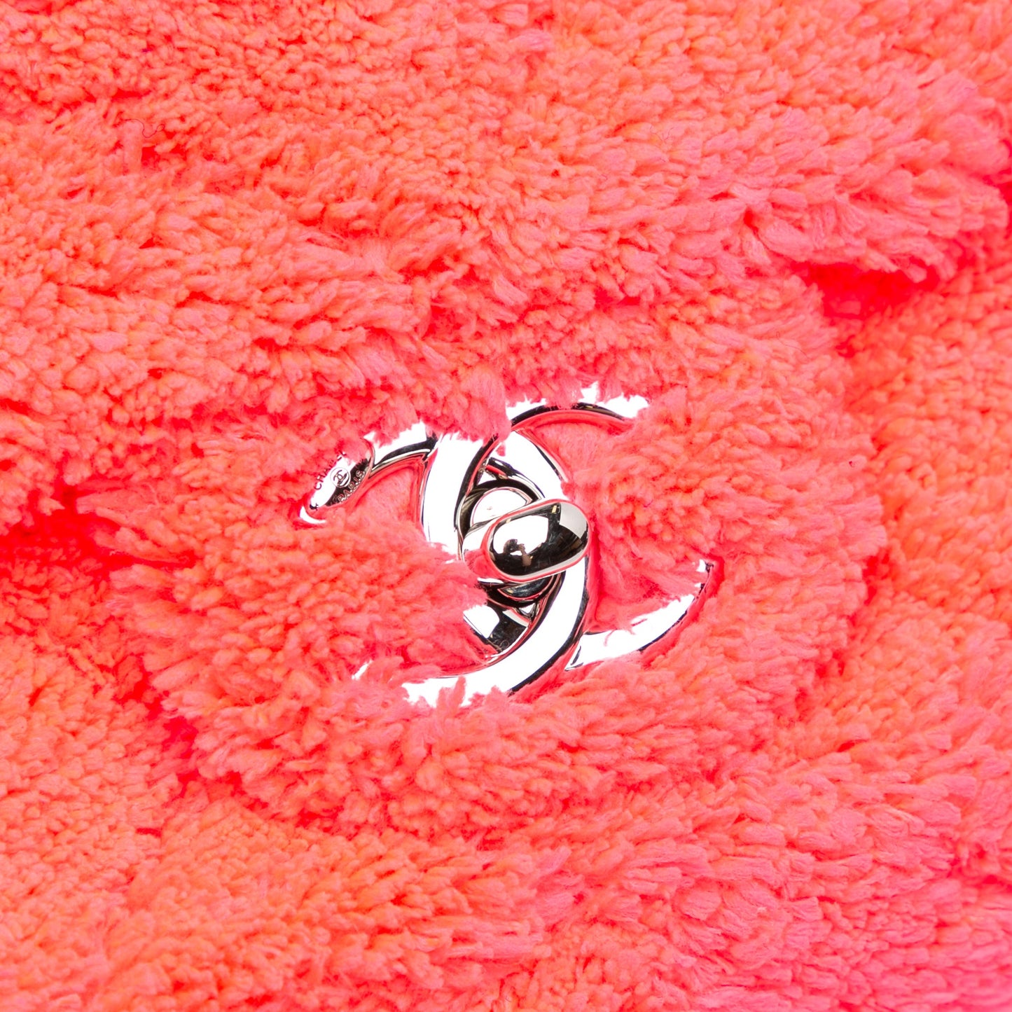 Chanel Medium Quilted Terry Cloth Coco Beach Flap