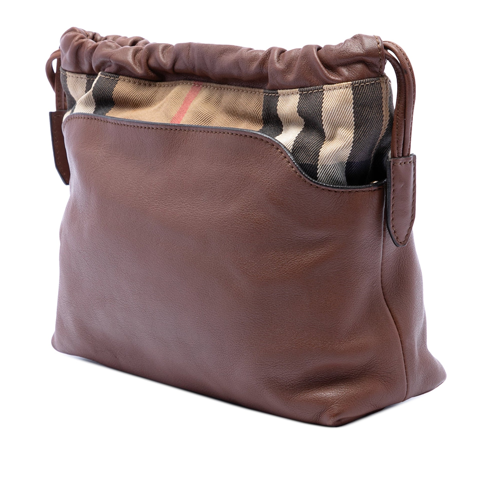 Burberry House Check Canvas and Calfskin Little Crush Crossbody