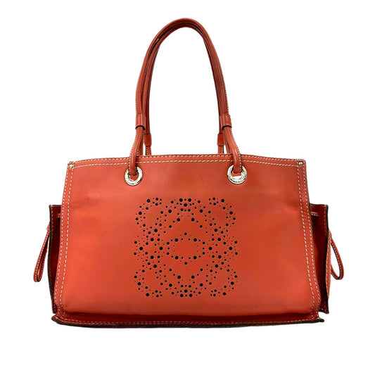 LOEWE Leather Perforated Anagram Tote